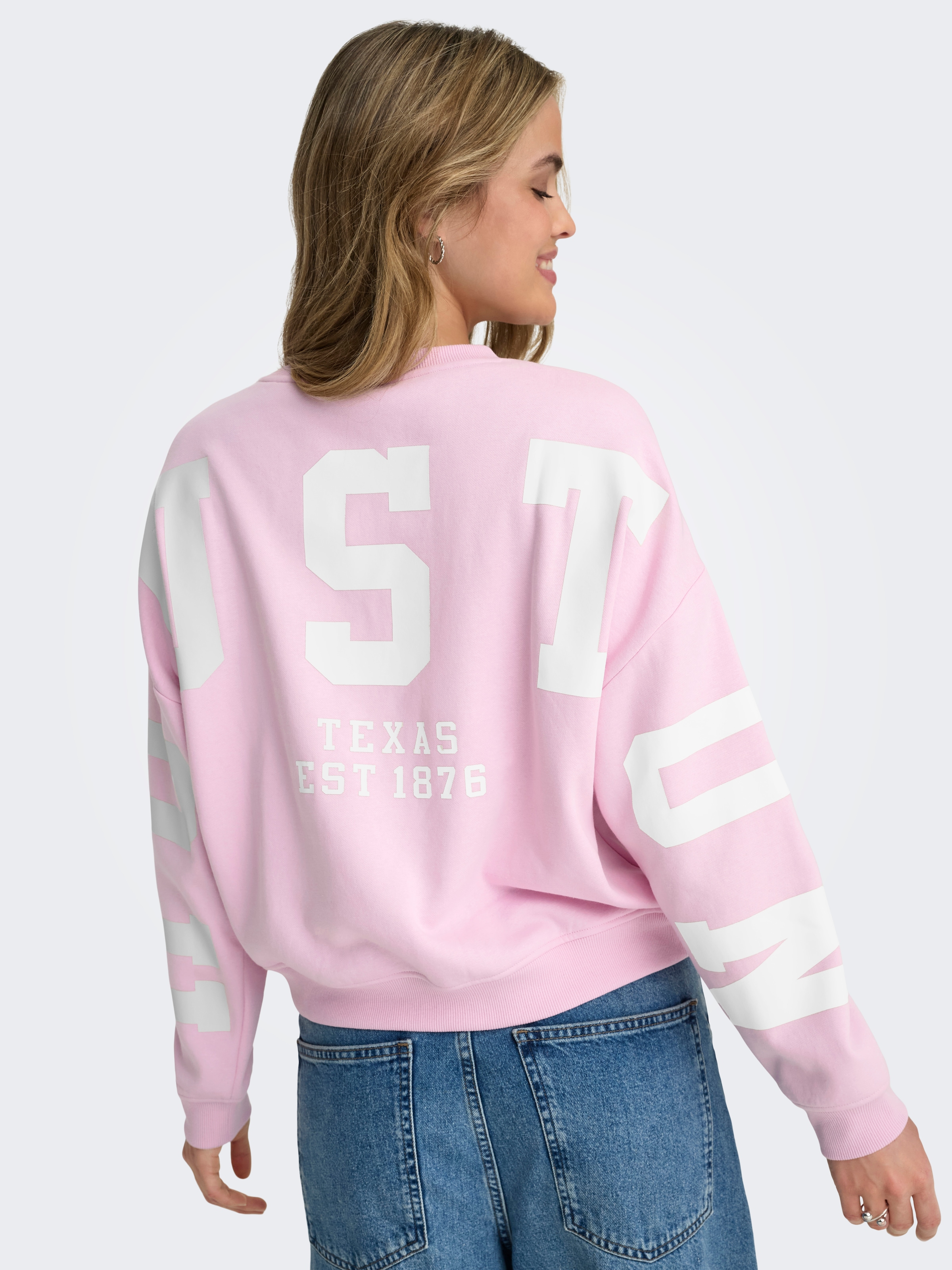 ONLY Sweatshirt »ONLSWEAT L/S BACK/SLEEVE PRINT SWT NOOS«
