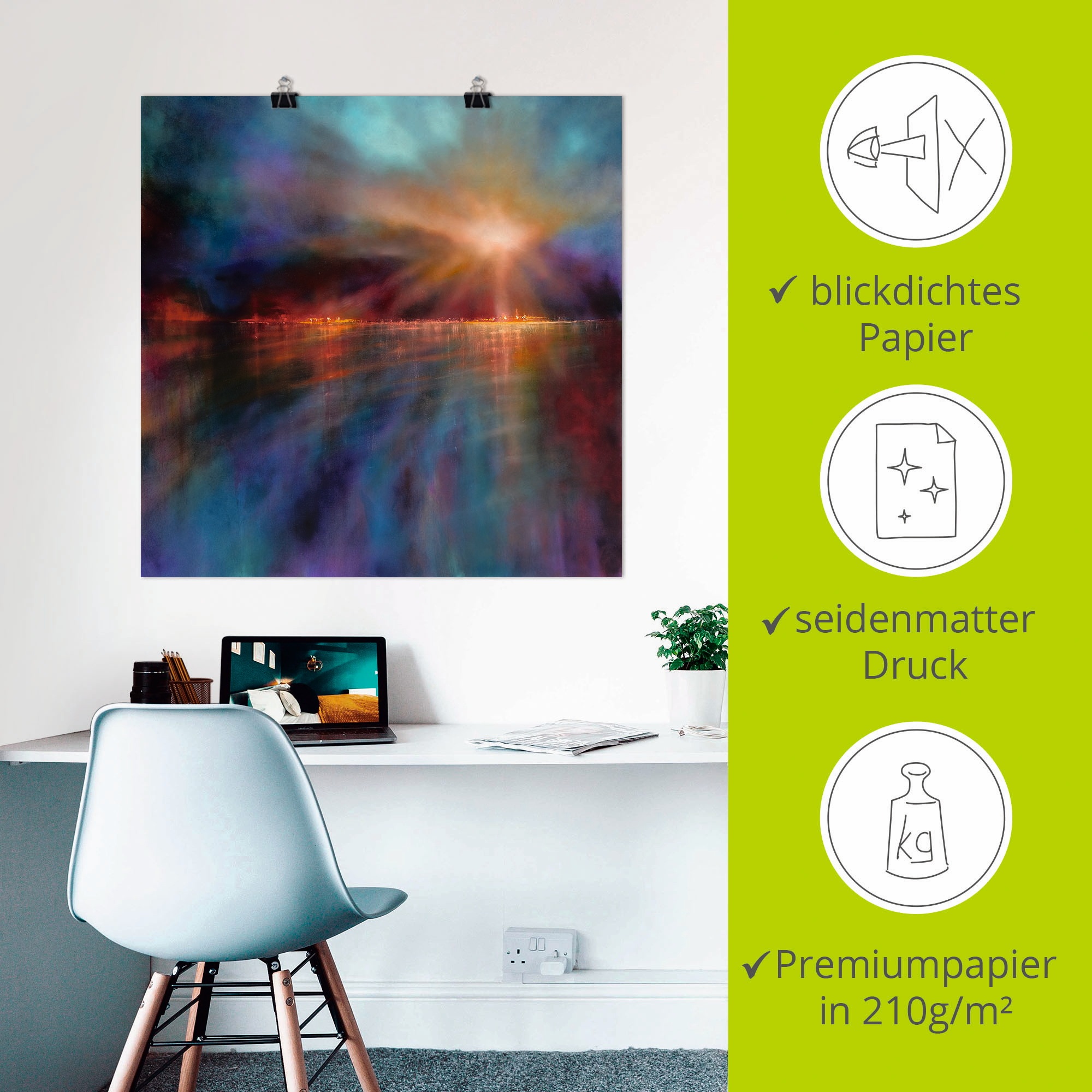 Artland Wandbild »Ein neuer Morgen«, Gewässer, (1 St.), als Leinwandbild, Poster in verschied. Größen