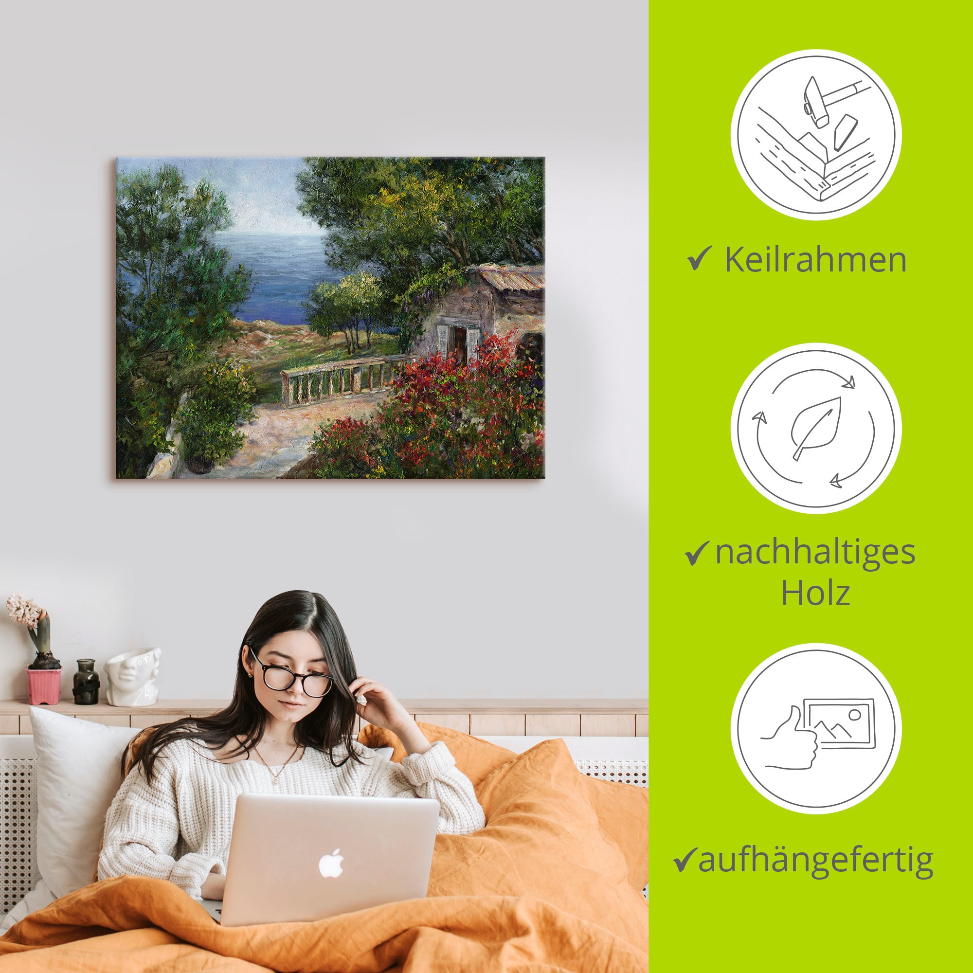 Artland Wandbild »Toskana I«, Europa, (1 St.), als Alubild, Outdoorbild, Leinwandbild, Poster in verschied. Größen