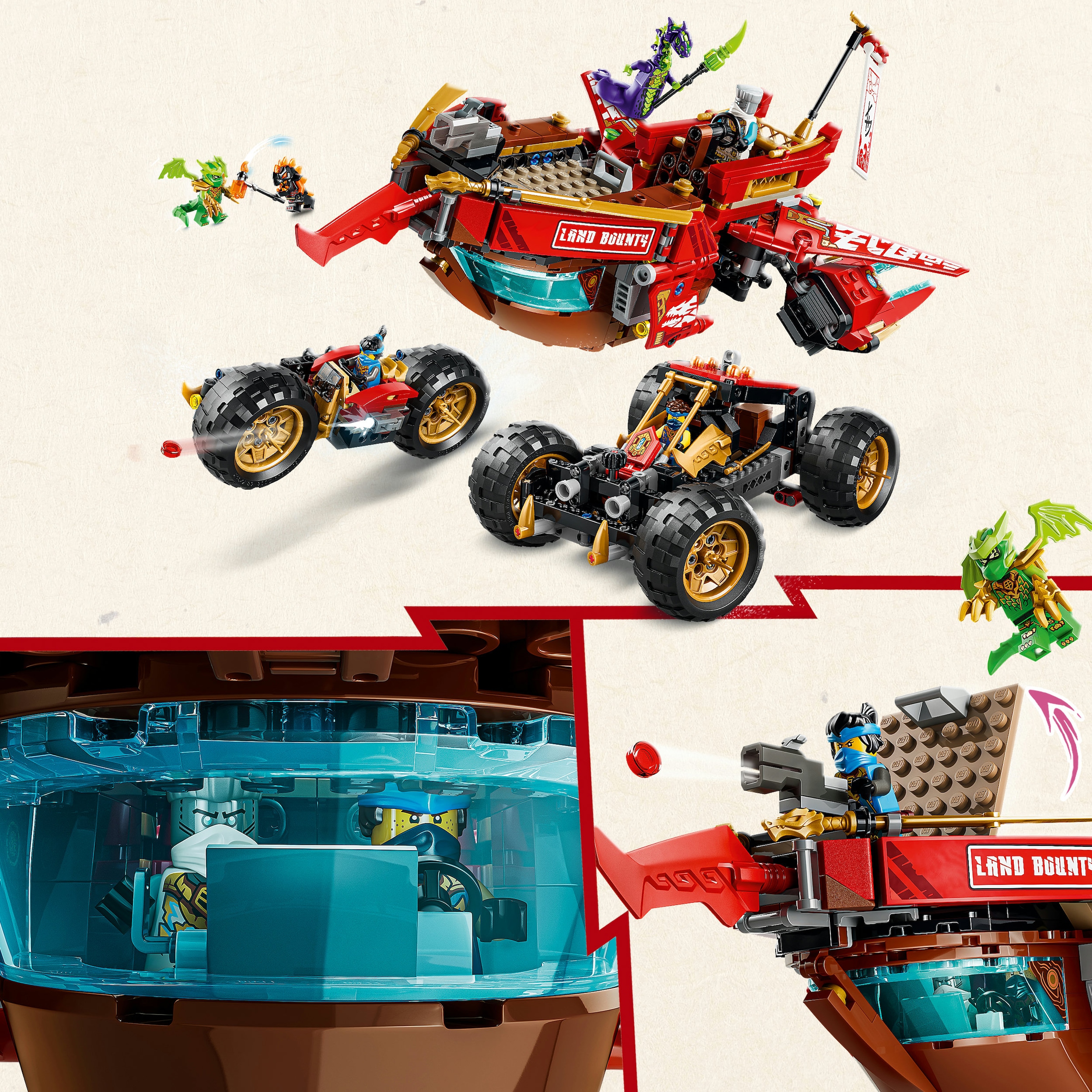 LEGO® Konstruktionsspielsteine »Wüstensegler (71869), LEGO Ninjago« Made in Europe