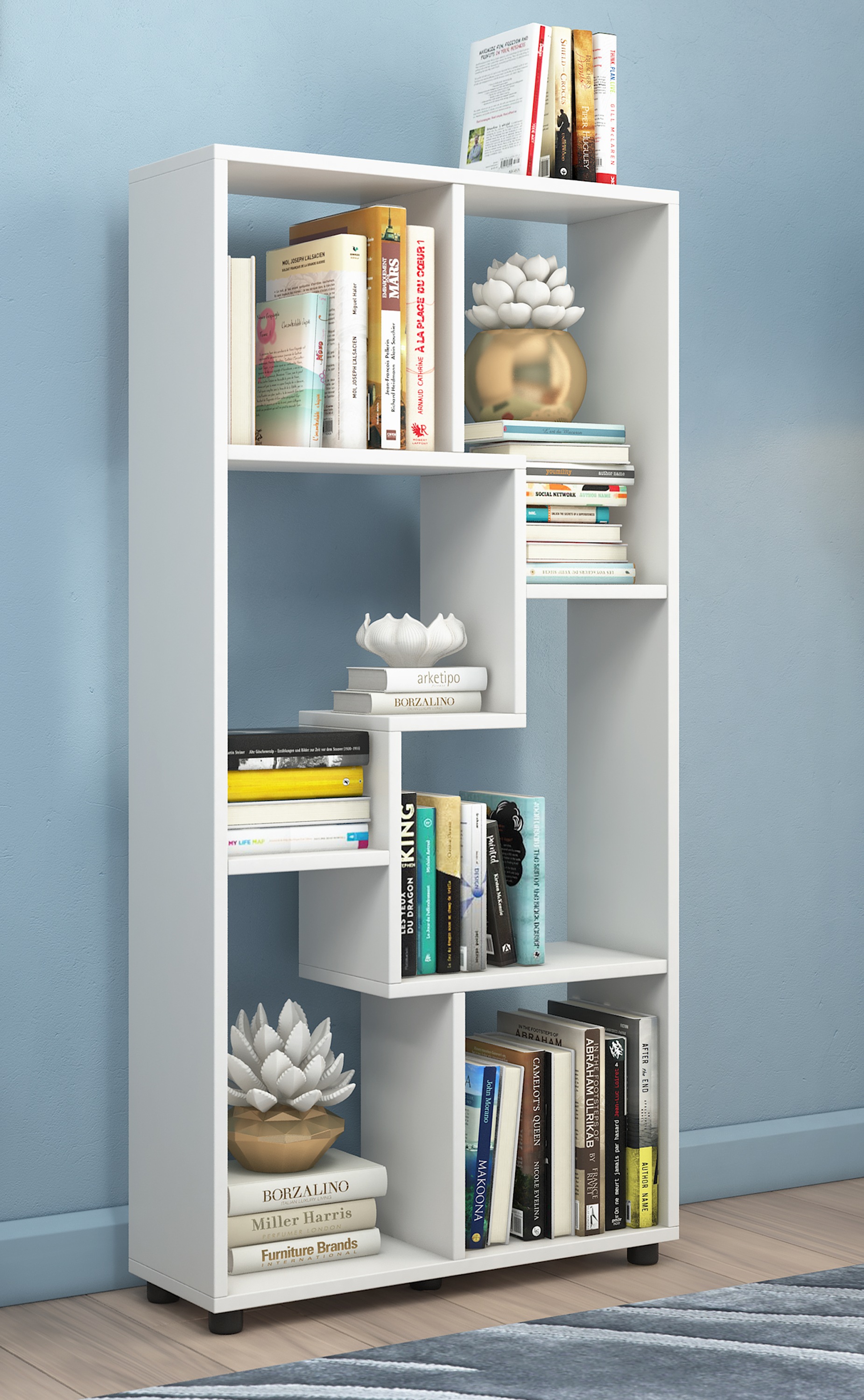 VCM Standregal »Holz Stand Regal Raumteiler Bücherregal Blina«