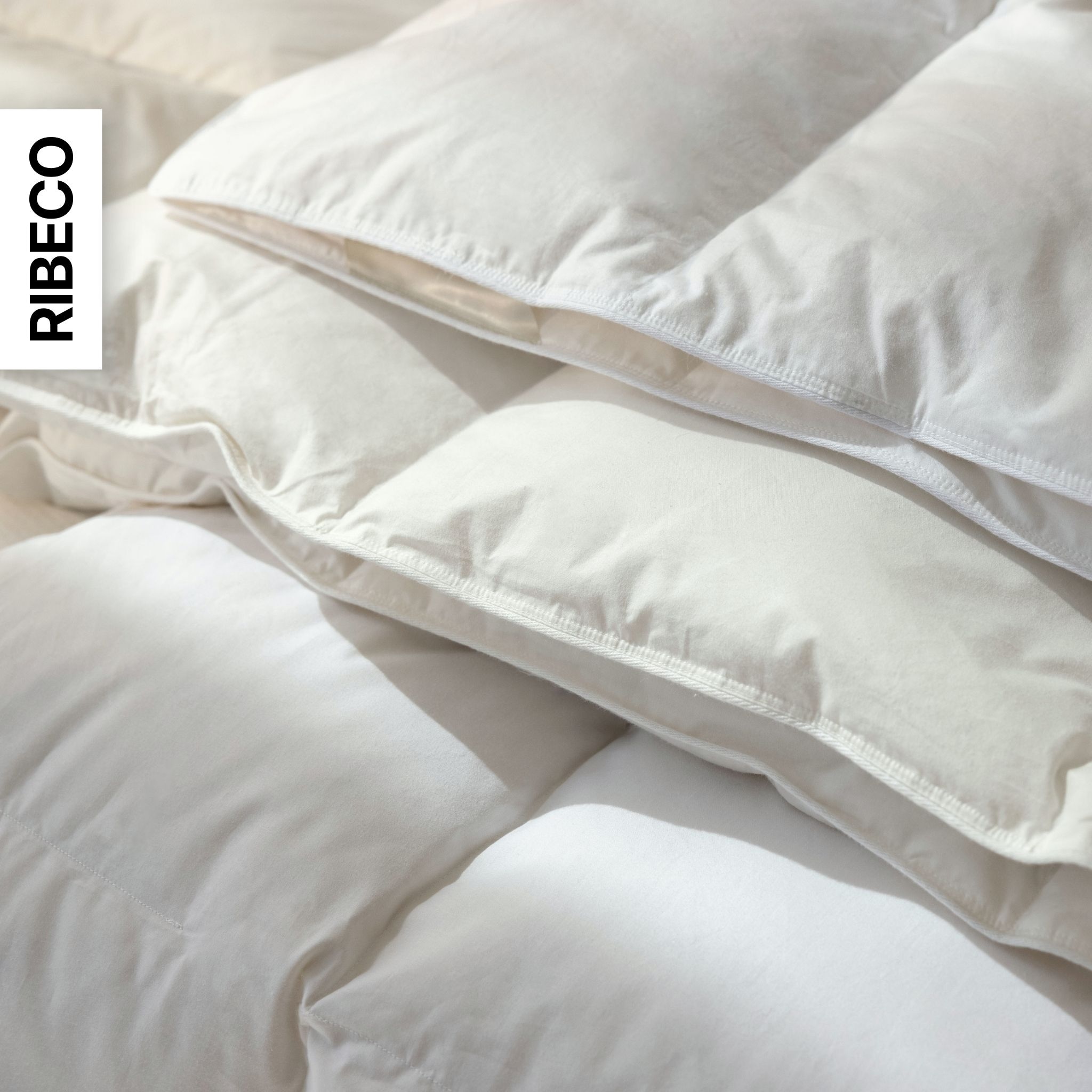 RIBECO Daunenbettdecke »Johanna, Bettdecke in 135x200 und 155x220cm und weiteren Größen« leicht Füllung 80Daunen20Federn 1 Stk. tlg. Topseller, Daunen und Federn, Daunendecke, Federdecke, Made in Germany