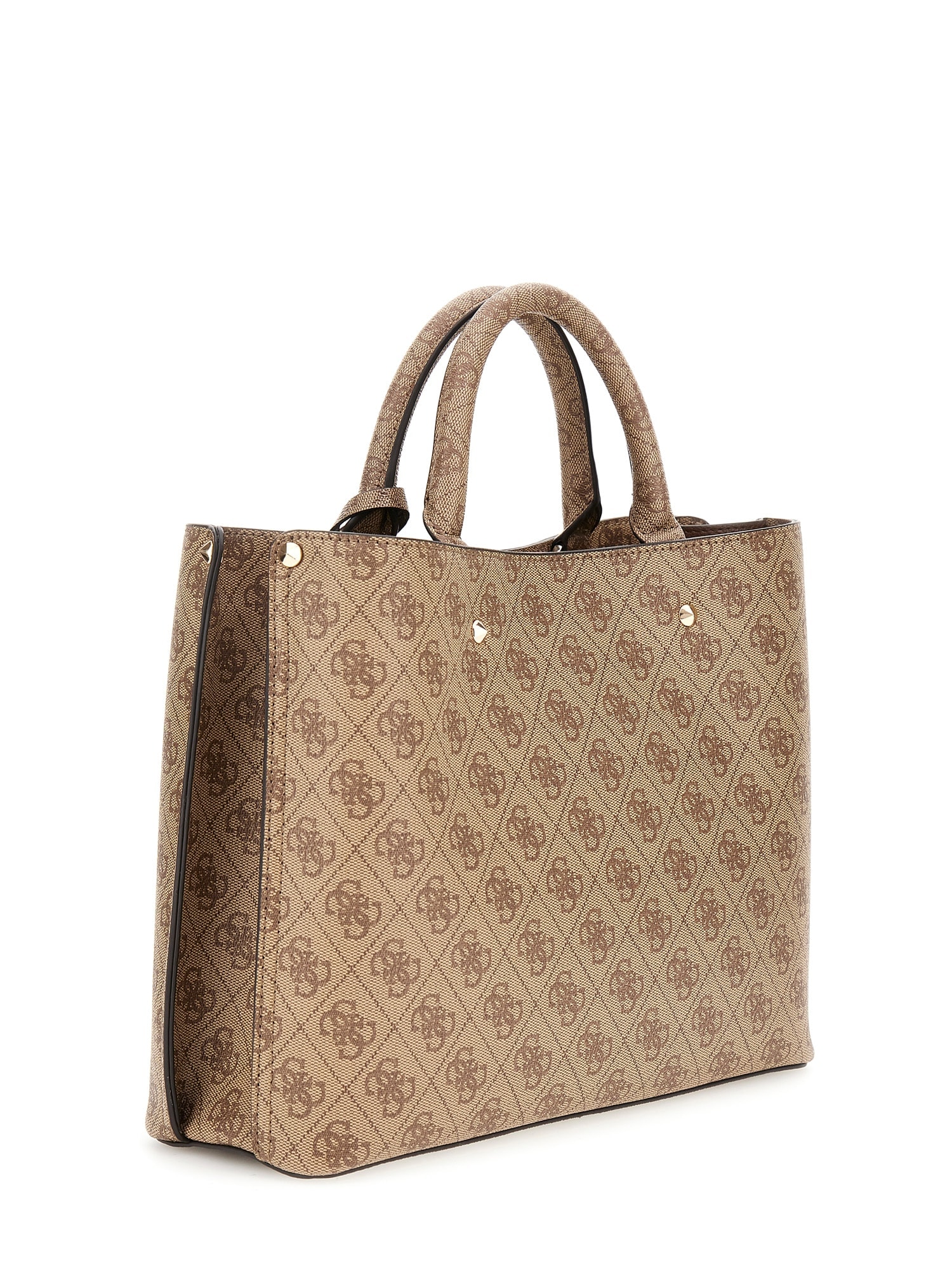Guess Umhängetasche »MERIDIAN II GIRLFRIEND SATCHEL« Damen Handtasche, Schultertasche mit Logo-Schmuckelement