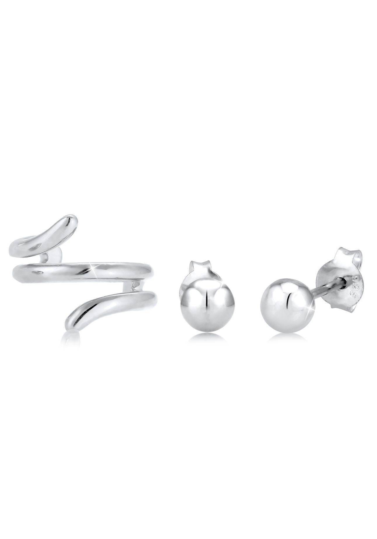 Elli Ohrring-Set »Earcuff, 308221419«, (Set, 3 tlg.)