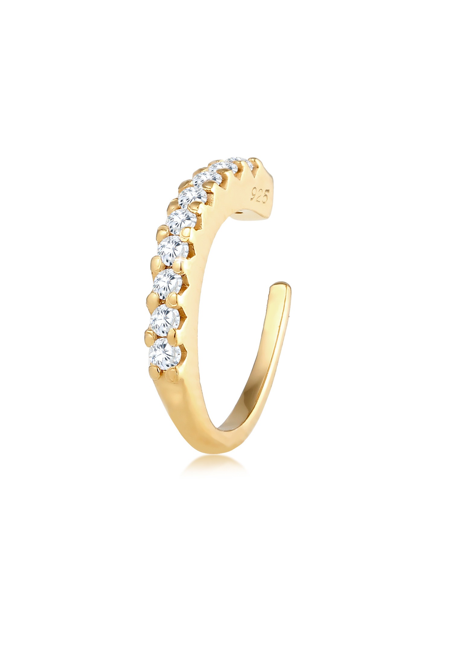 Elli Single-Ohrhaken »Single Earcuff Zirkona Kristalle Trend 925 Silber«