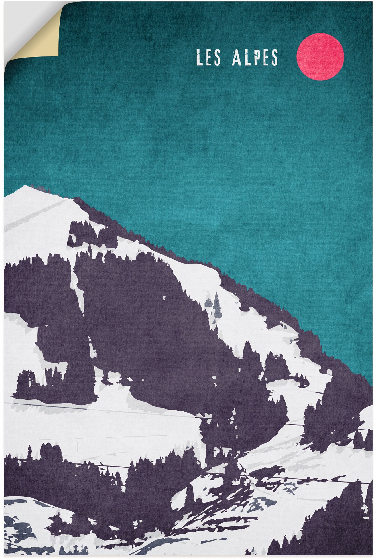 Artland Wandbild »Die Alpen«, Berge & Alpenbilder, (1 St.), als Alubild, Leinwandbild, Wandaufkleber oder Poster in versch. Größen