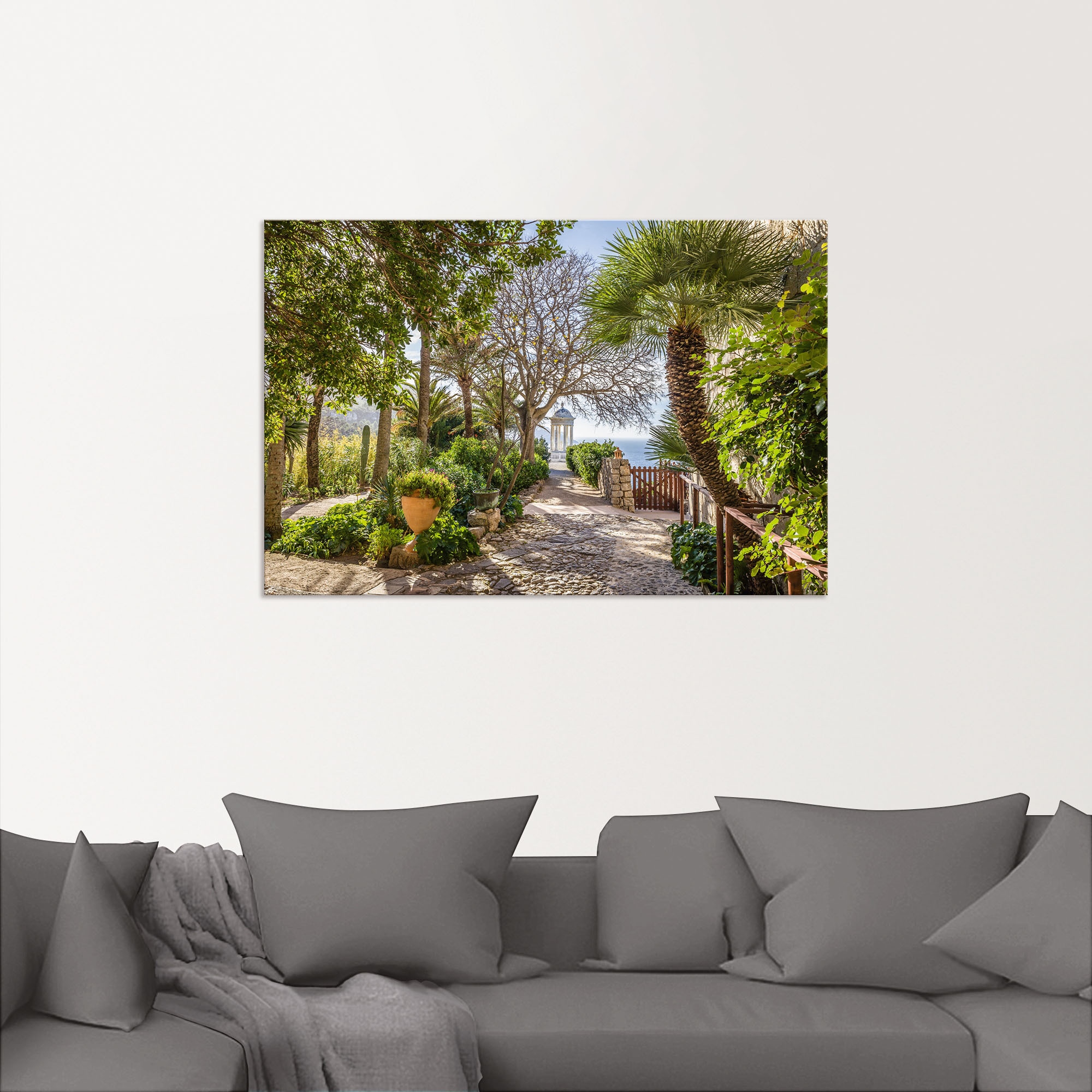 Artland Wandbild »Garten Son Marroig bei DeiÃ , Mallorca«, Gartenbilder, (1 St.), als Alubild, Outdoorbild, Leinwandbild, Poster in verschied. Größen