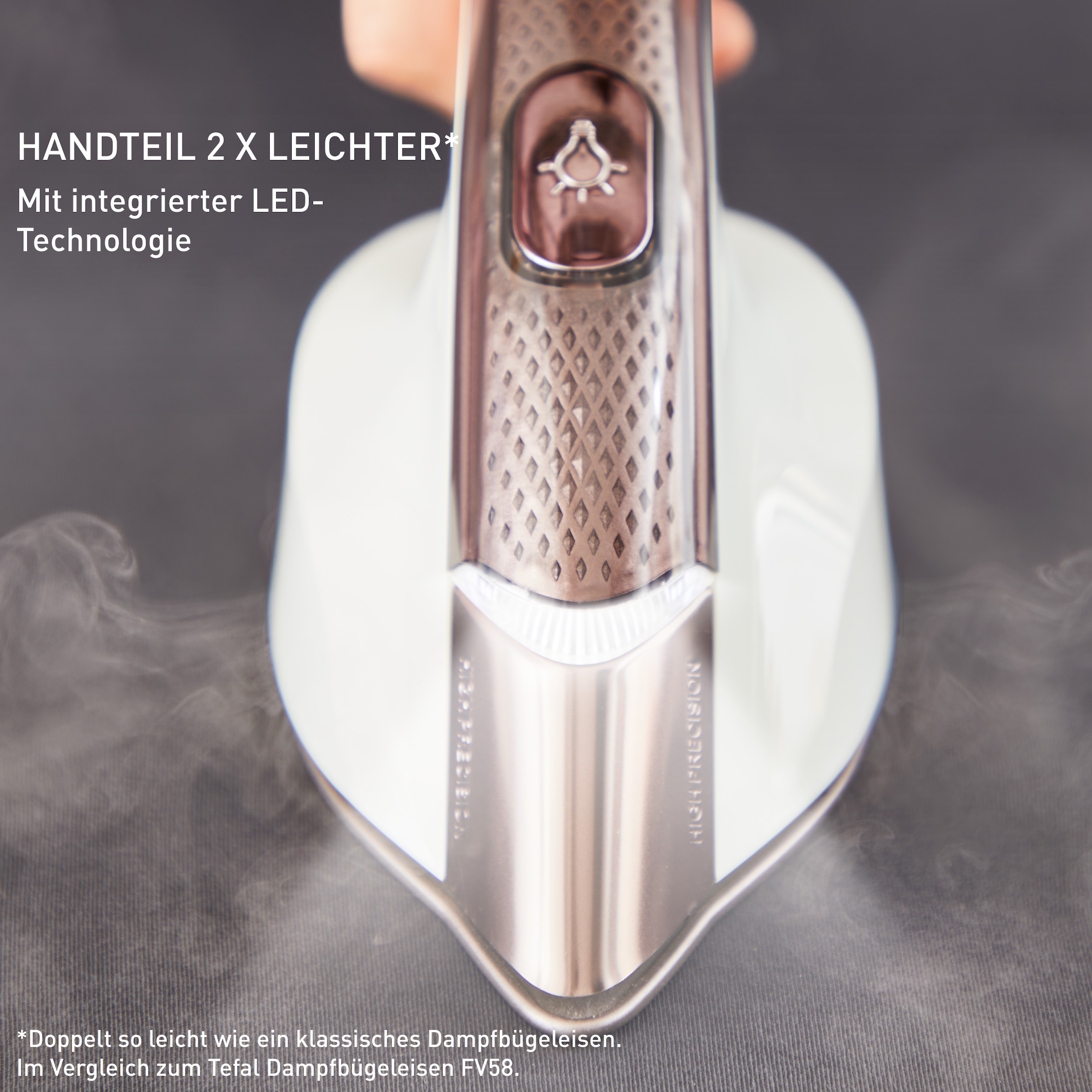 Tefal Dampfglätter »Ixeo Vision, All-in-One Dampfbügellösung, Multipositionsbrett« 2200 W integrierte LED-Technologie, abnehmbare Basis, platzsparend, QT1811