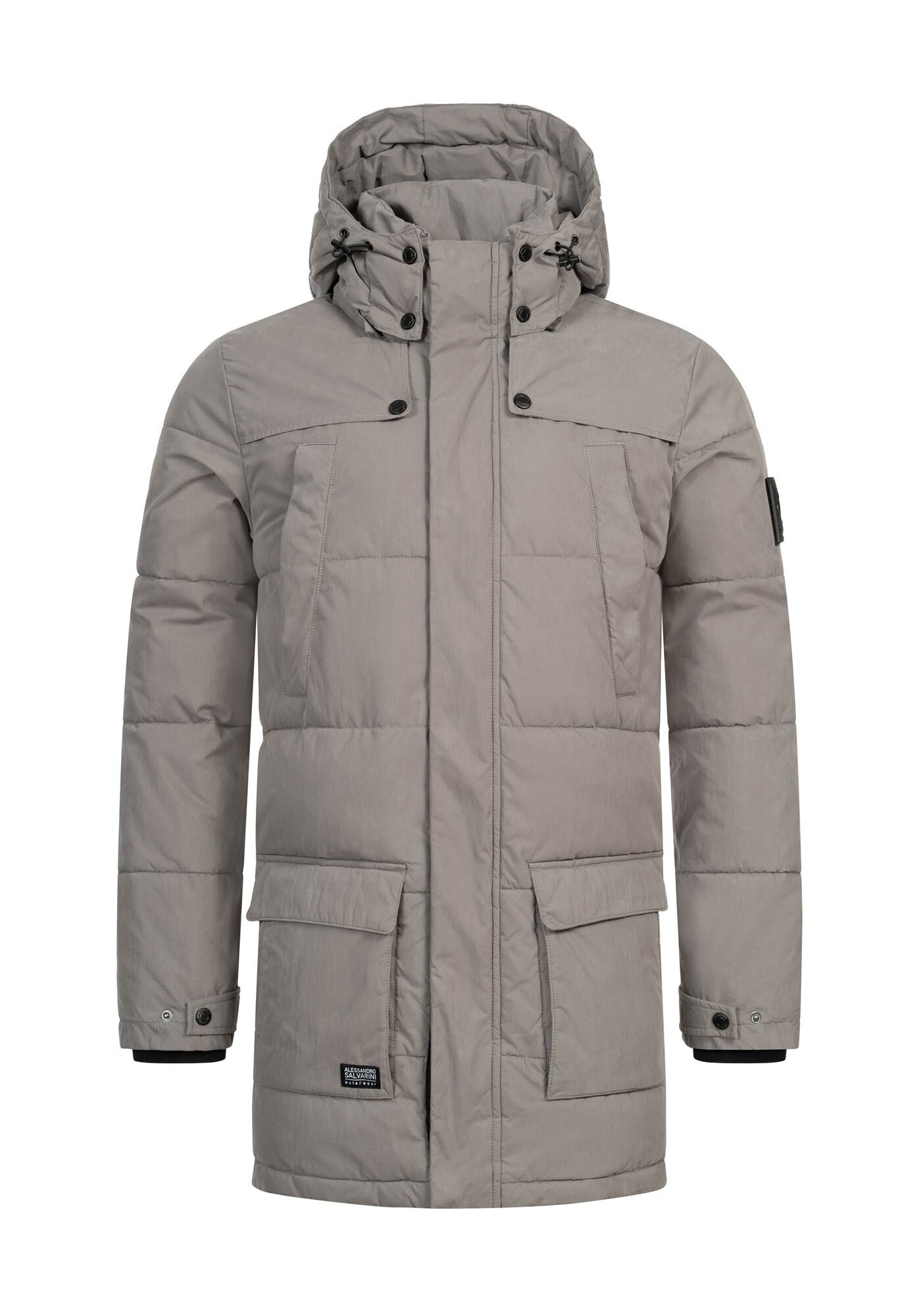 Alessandro Salvarini Winterjacke »A. Salvarini Herren Winterjacke lang mit Teddyfell gefüttert AS458«