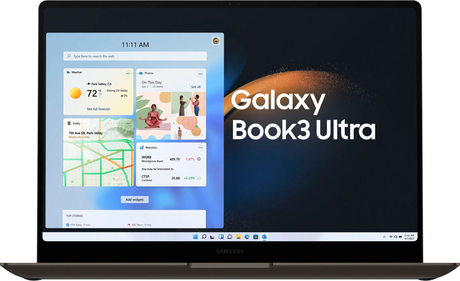 Samsung Notebook »Galaxy Book3 Ultra«, 40,62 cm, / 16 Zoll, Intel, Core i9, GeForce RTX 4070, 1000 GB SSD