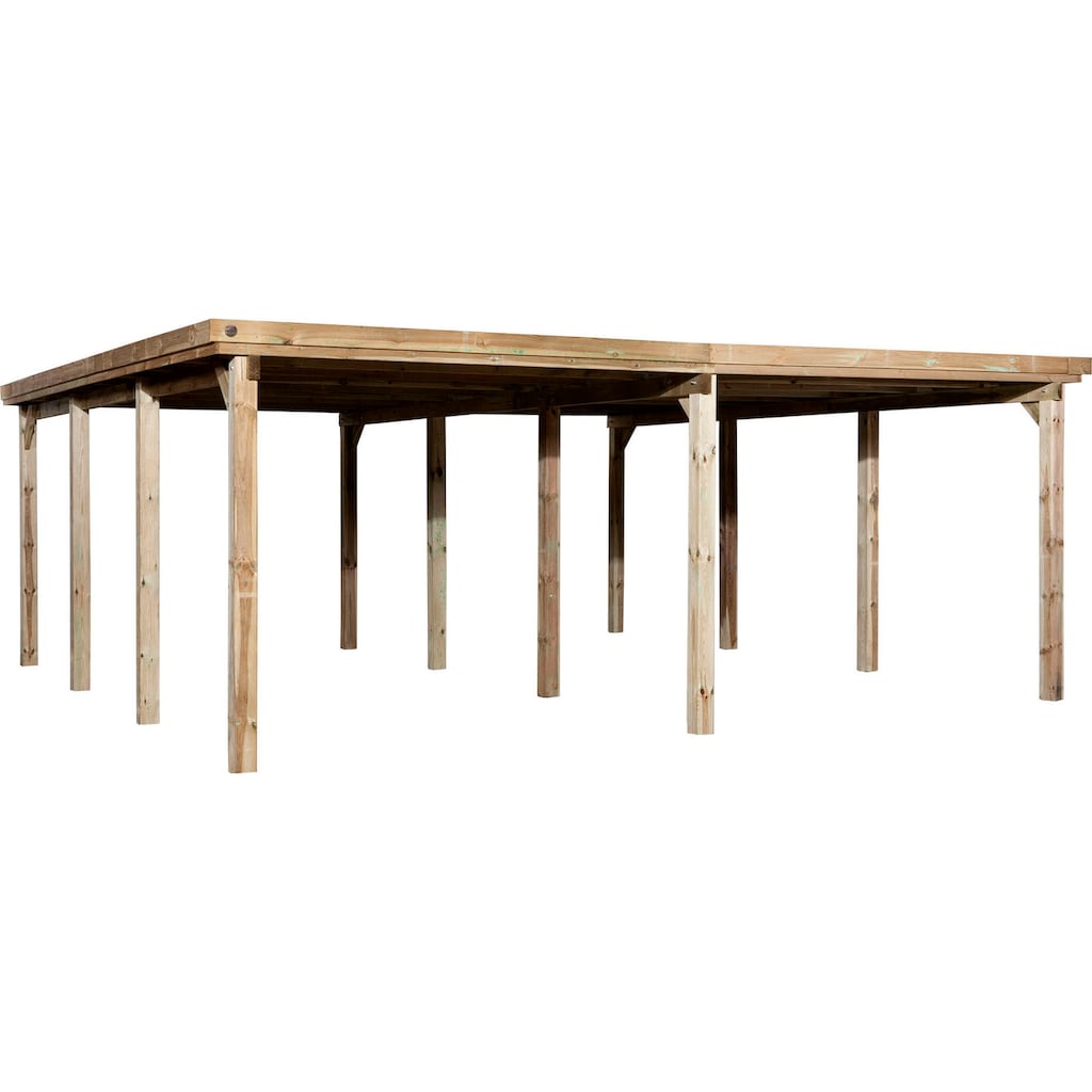 weka Doppelcarport »618 Gr.2«, Holz, 270 cm, braun