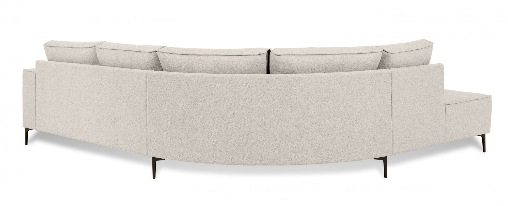 Places of Style Ecksofa »Casina«, mit abgerundeter Ottomane, in einem weichen Chenille-Stoff