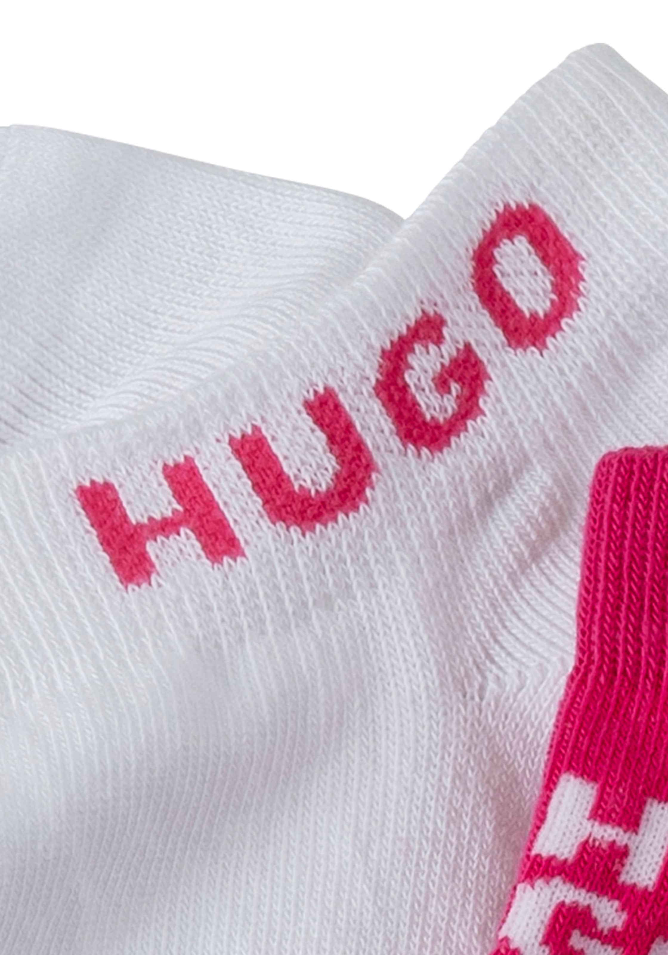 HUGO Underwear Socken »3P AS AO LOGO CC«, (Packung, 3 Paar, 3er Pack), mit kontrastfarbenen Logoschriftzug