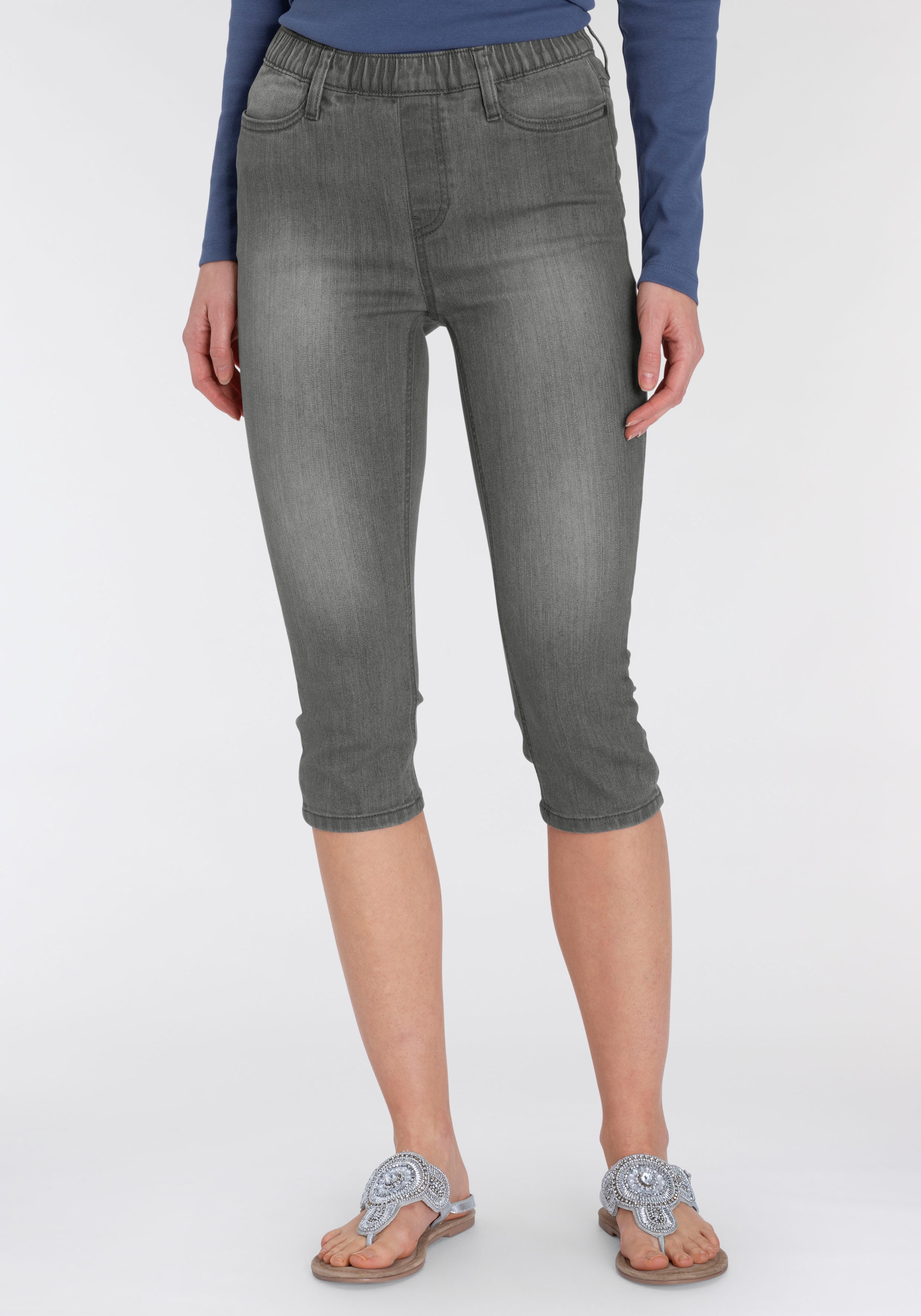 Flashlights Caprijeans, (Packung, 2er-Pack), High Waist