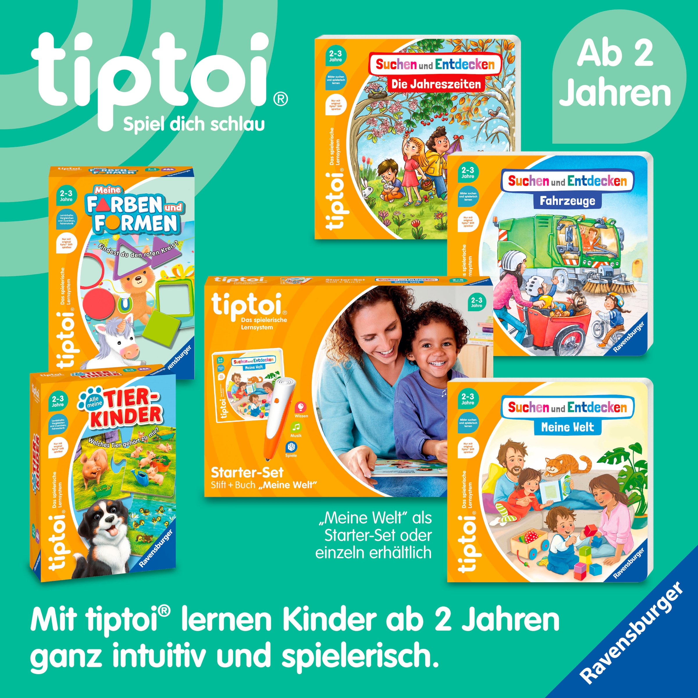 Ravensburger Buch »tiptoi® Abenteuer Großwerden - Piet kommt in den Kindergarten«, Made in Europe