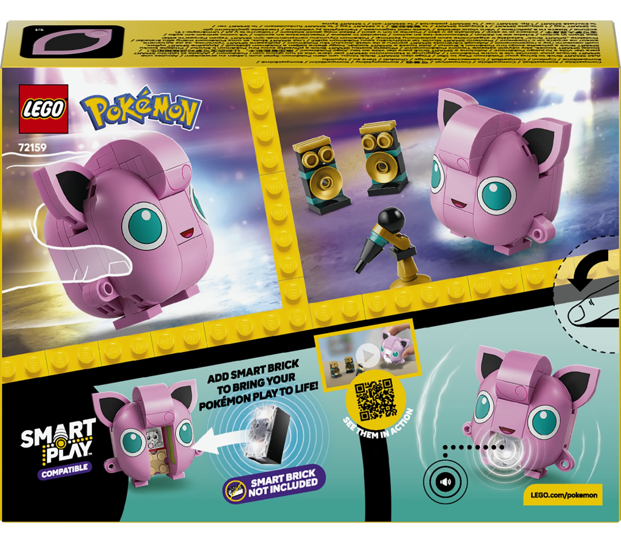 LEGO® Konstruktionsspielsteine »SMART Play™  Pummeluff-Konzert (72159), LEGO Pokémon« Mit SMART Brick kombatibel (nicht enthalten)