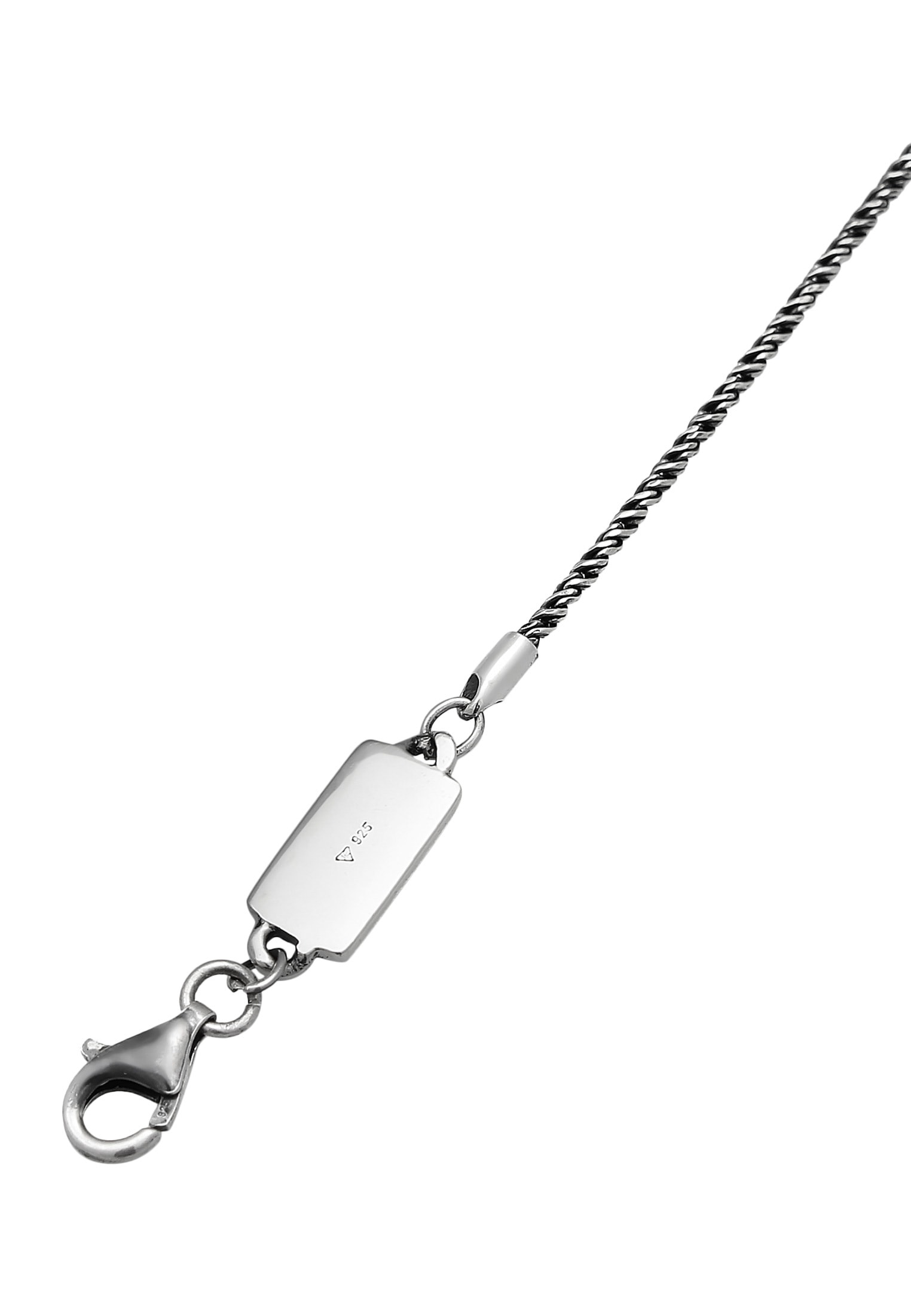 Kuzzoi Armkette »Armband Herren Basic Kordelkette Gedreht 925 Silber«