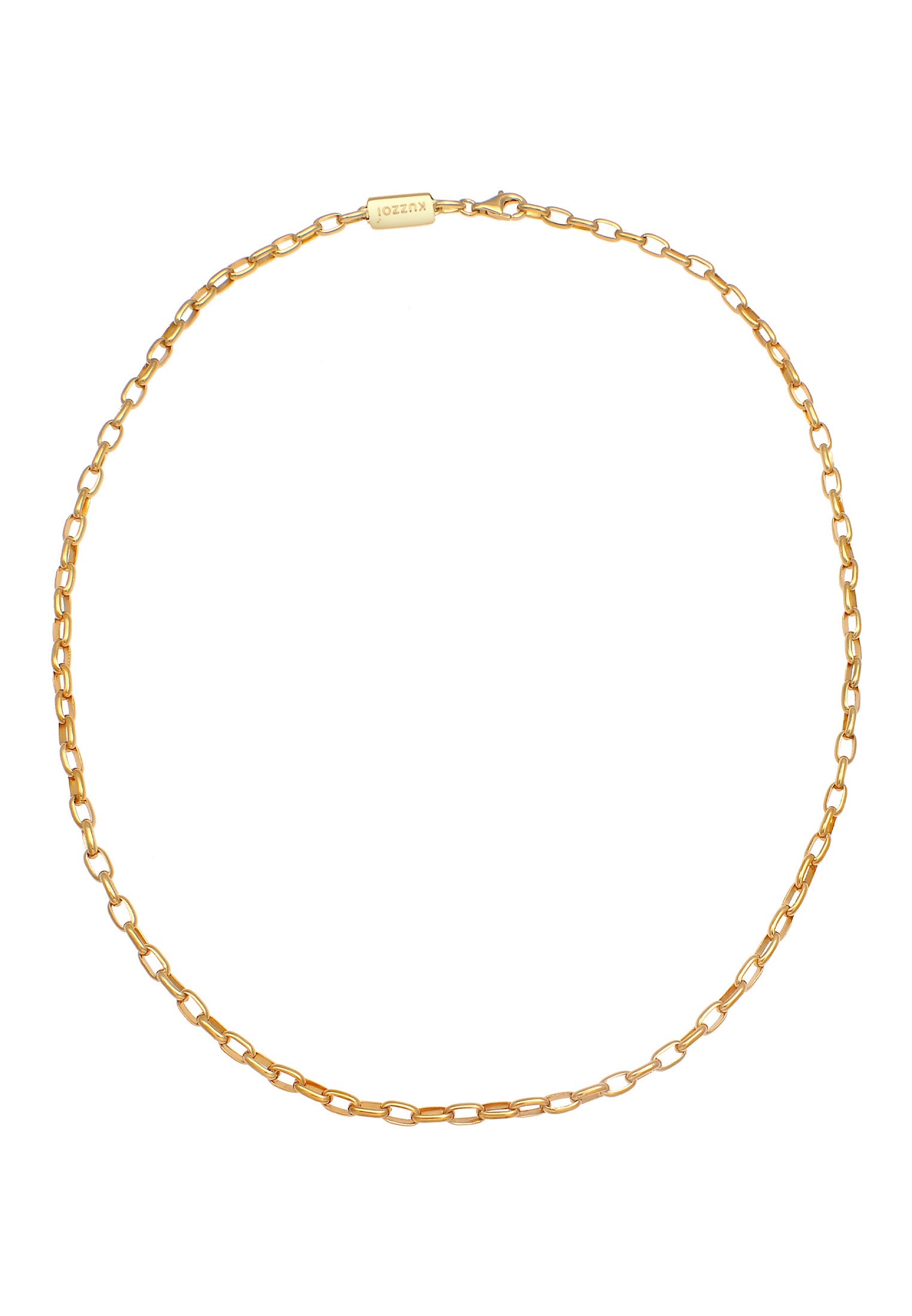 Kuzzoi Silberkette »Halskette Herren Ankerkette Oval 925 Silber«