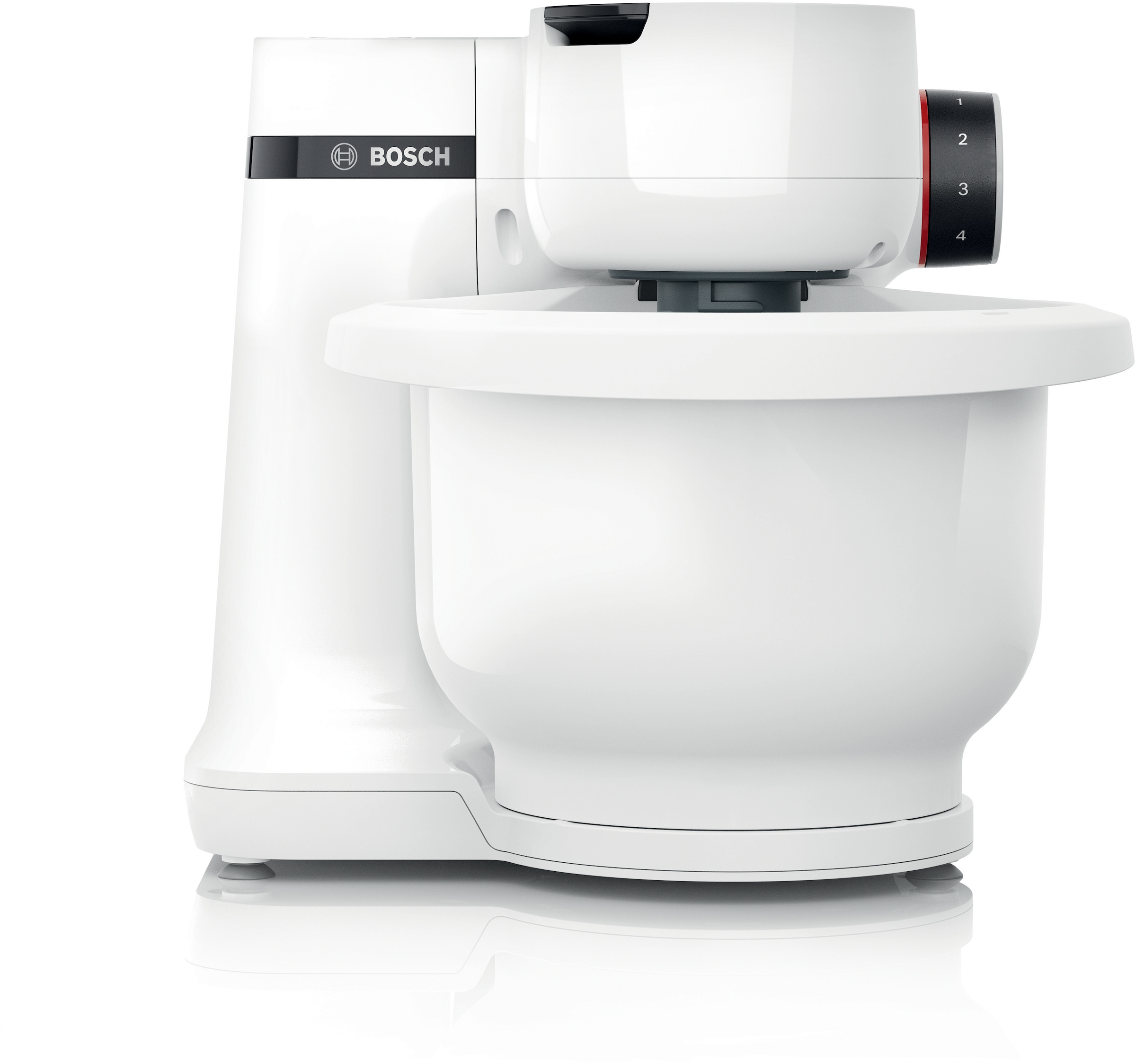 BOSCH Küchenmaschine »MUMS2EB01 MUM Serie 2«, Durchlaufschnitzler, 3 Reibescheiben, Patisserieset Edelstahl