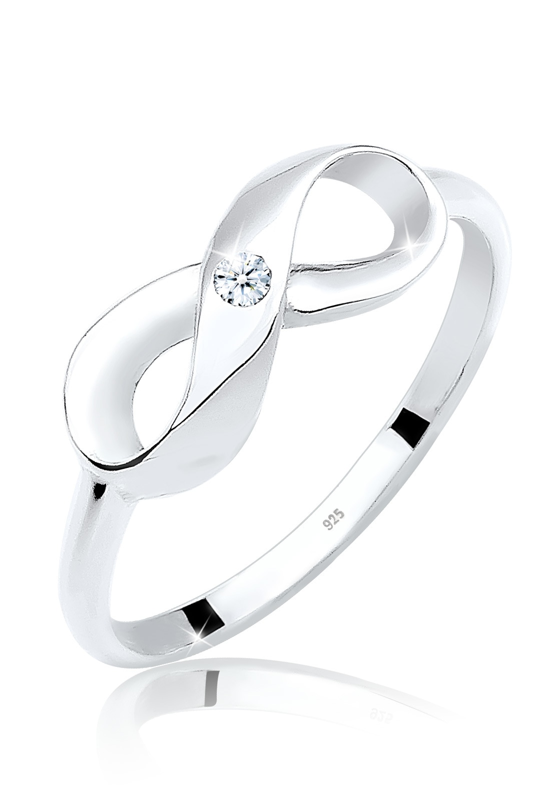 Trauring »Ring Infinity Unendlich Diamant 0.03 ct. 925 Silber«