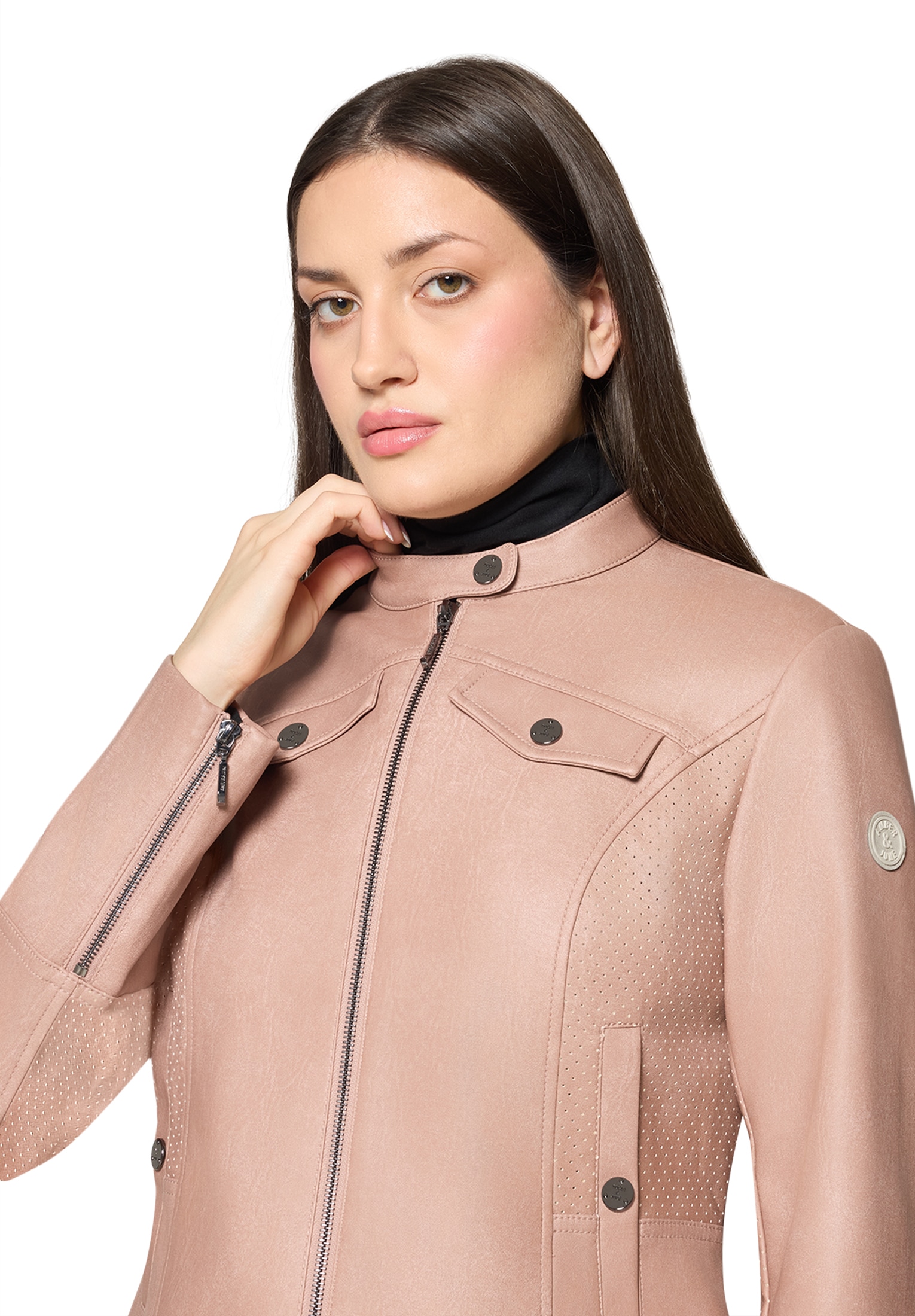 Amber & June Outdoorjacke »Casual-Jacke mit Stehkragen«