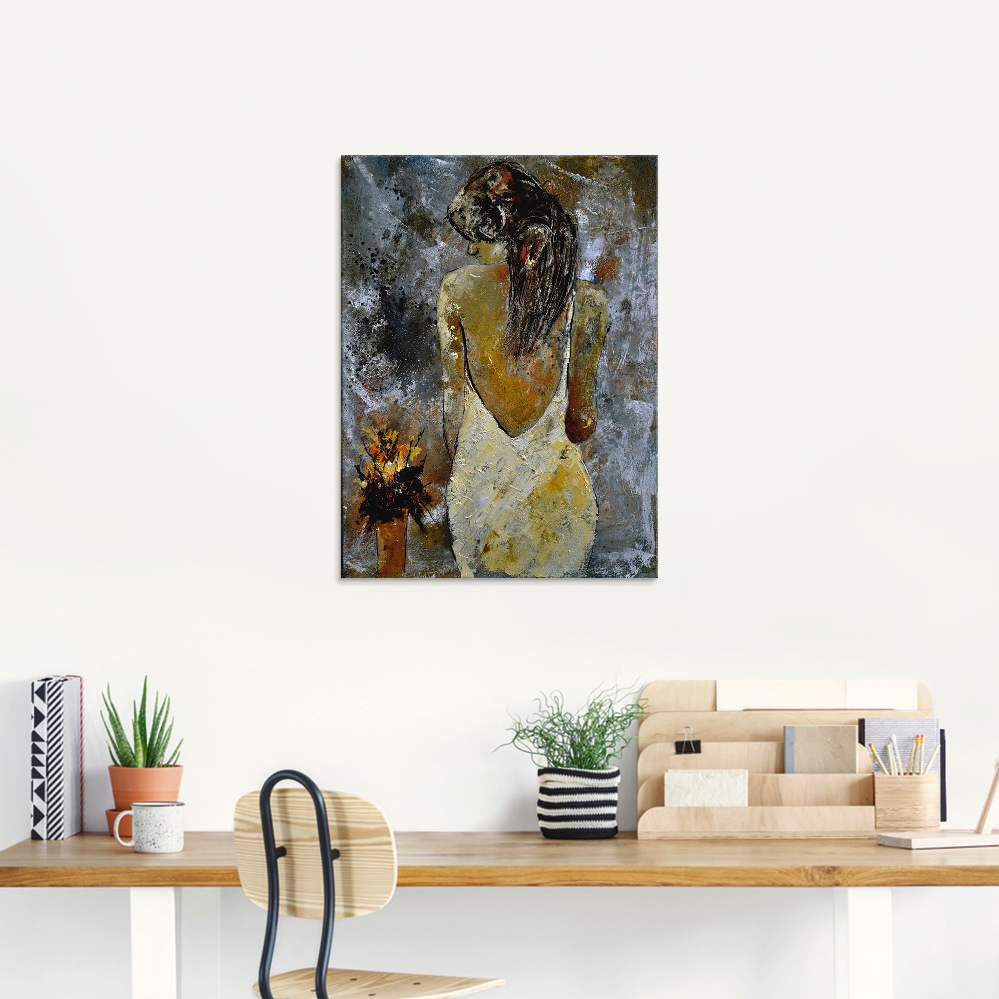Artland Glasbild »Junge Frau«, Frau, (1 St.), in verschiedenen Größen