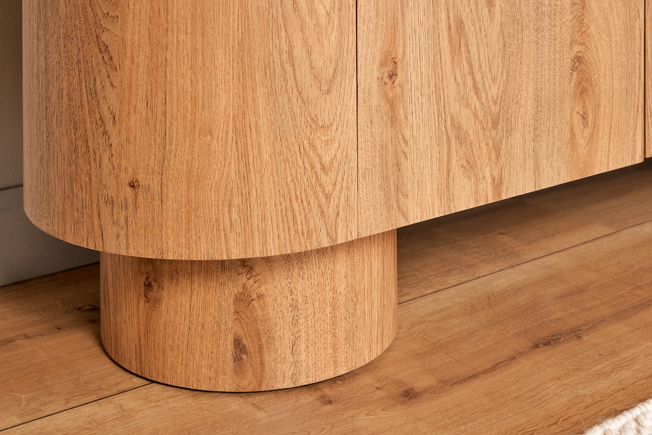 Jahnke Sideboard »CIRCO SB 160« 1 Stk. tlg. Sideboard, 3-türig, gerundetes Design, Marmor-Look, Breite 160 cm