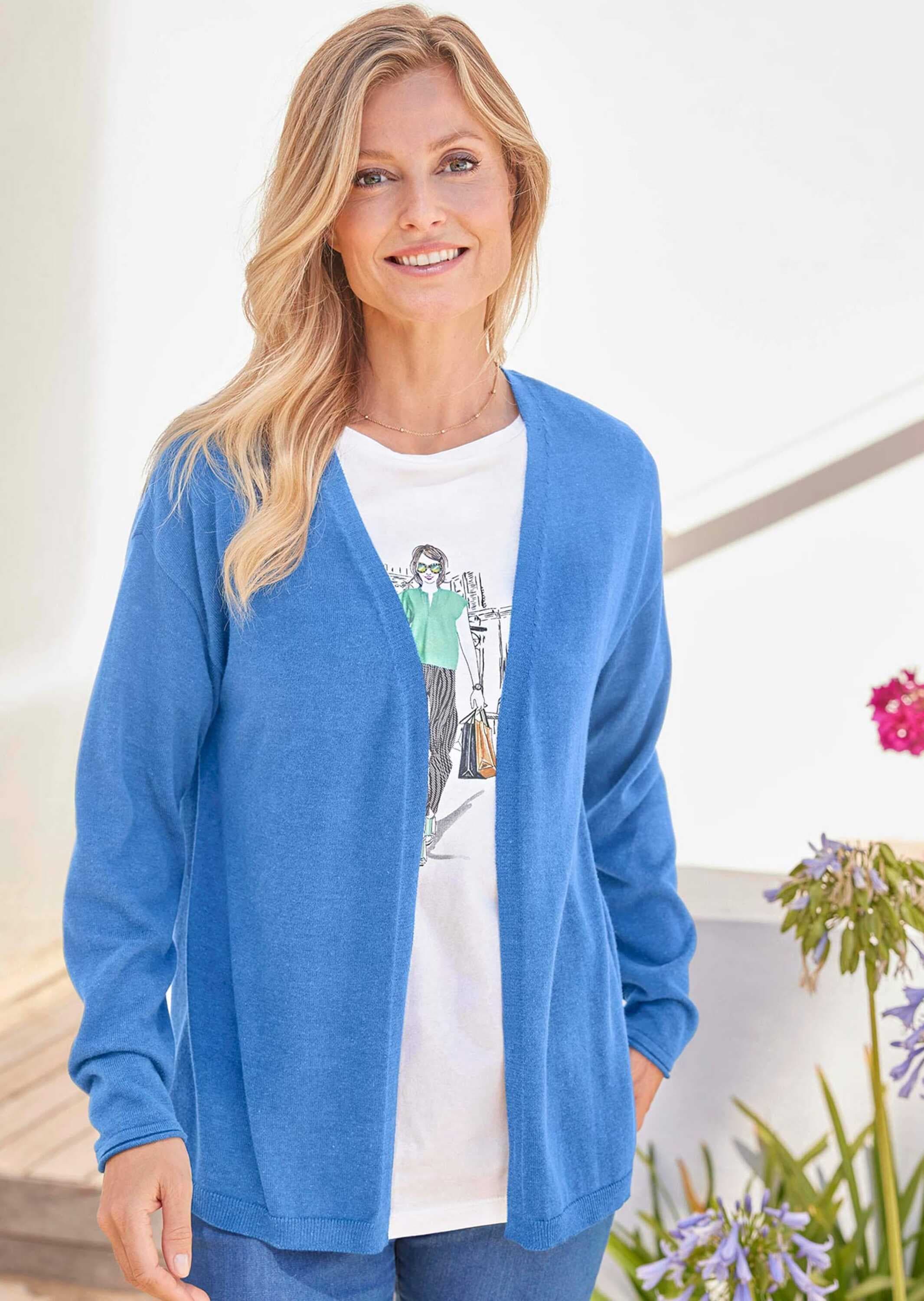 GOLDNER Strickjacke »Offene Strickjacke in Kurzform« keine/nicht relevant