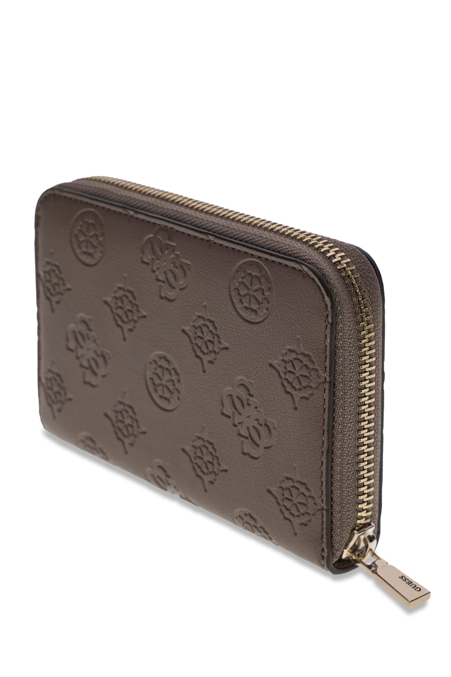 Guess Geldbörse »CARMELLA SLG MEDIUM ZIP AROUND« Damen Portemonnaie, Geldbeutel mit Reißverschluss-Münzfach
