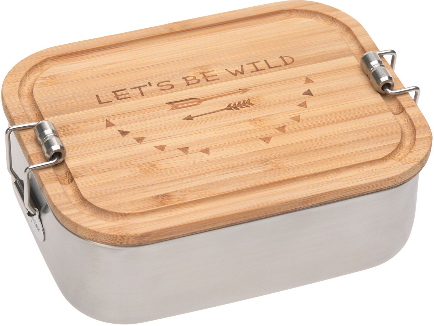 LÄSSIG Lunchbox »Bamboo, Adventure«, (1 tlg.), mit Holzdeckel