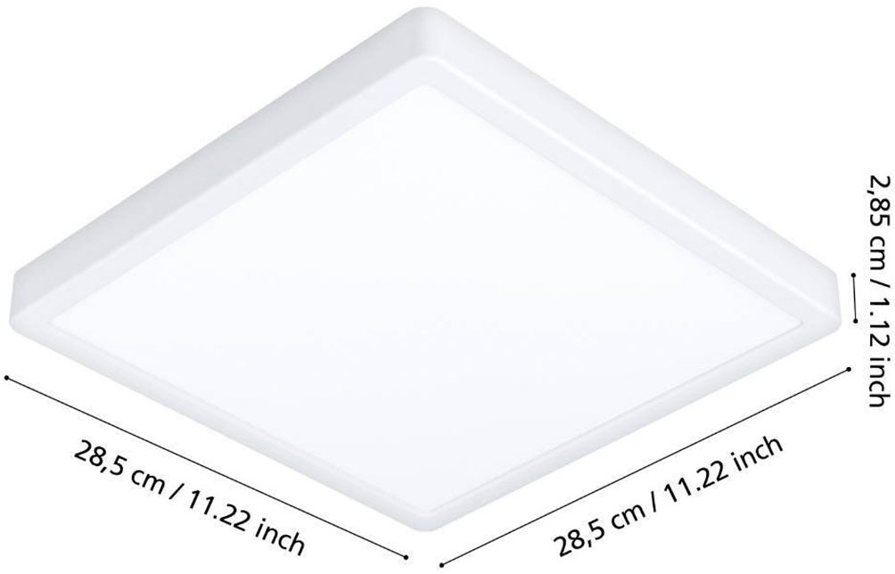 EGLO Deckenleuchte »ARGOLIS 2« LED-Modul 1 Stk. Warmweiß Deckenleuchte aus Stahl - 20,5W - Warmweiß