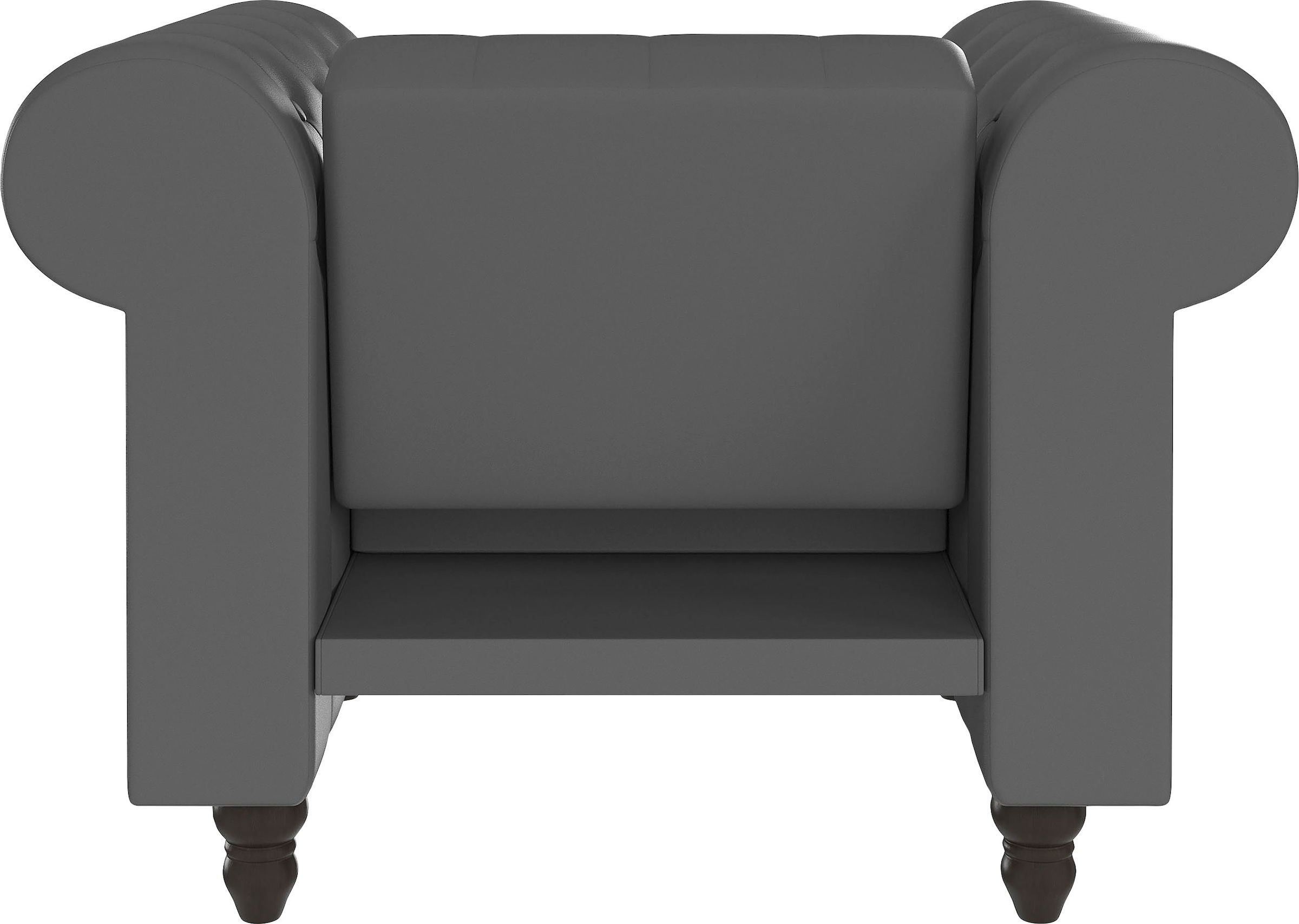 Dorel Home Chesterfield-Sessel »Felix«, mit Rückenlehne 3-fach verstellbar, Beine Massivholz, Sitzhöhe 46 cm