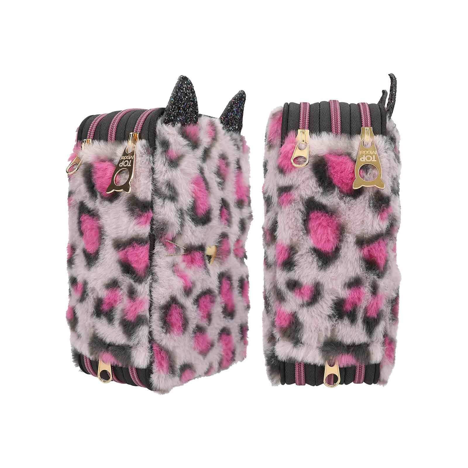 Depesche Buntstift »3-Fach Federtasche REBEL KITTY TOPModel 7,5 x 13 x 20 cm bunt«