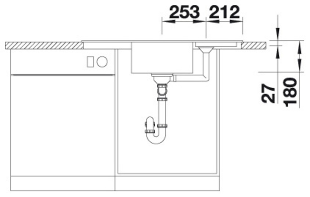Blanco Granitspüle »ZIA 9 E« 1 Stk. tlg. erhältlich in mehreren Farben