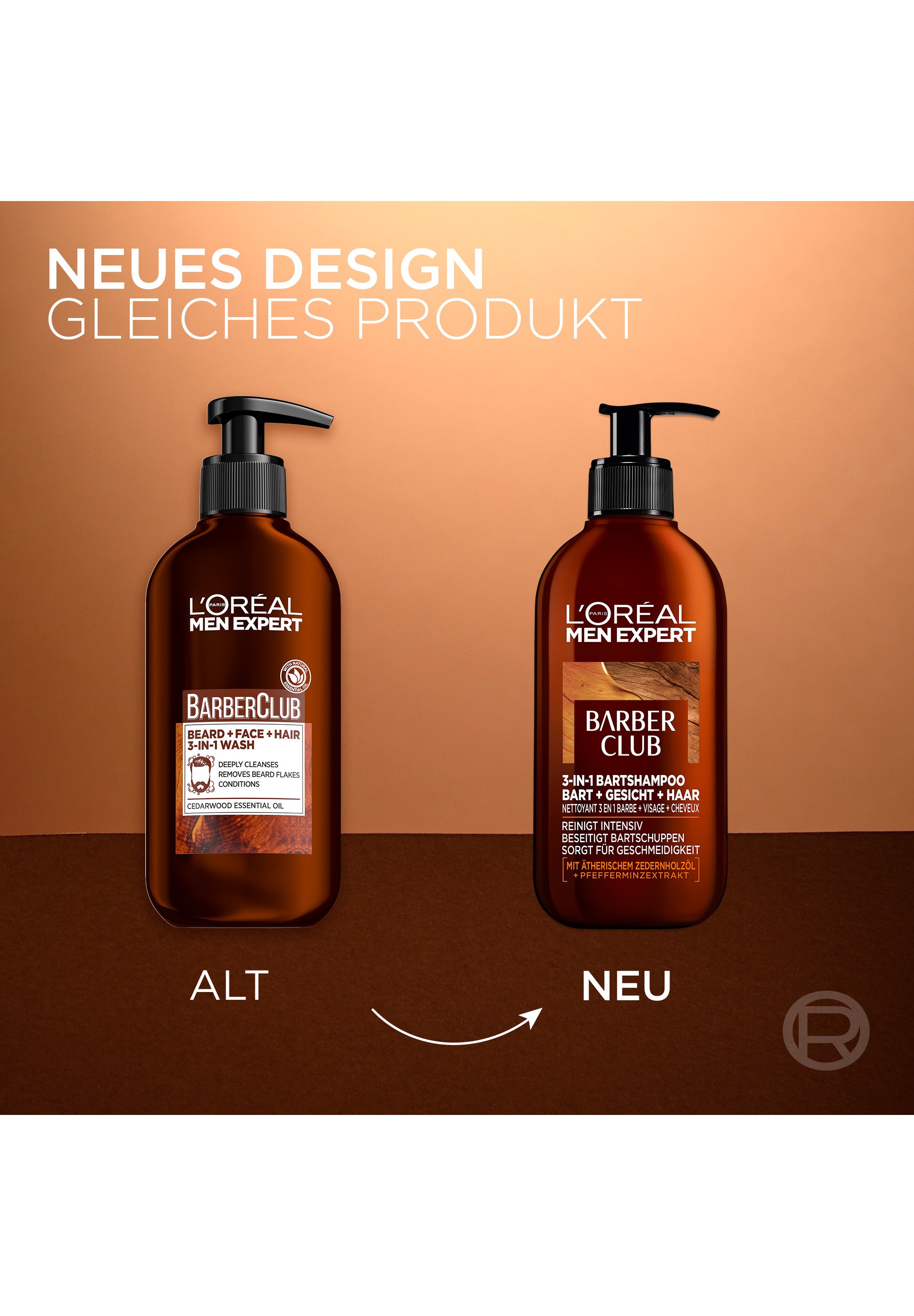 L'ORÉAL PARIS MEN EXPERT Bartshampoo »BARBER CLUB 3-IN-1 BARTSHAMPOO« für einen geschmeidigen Bart