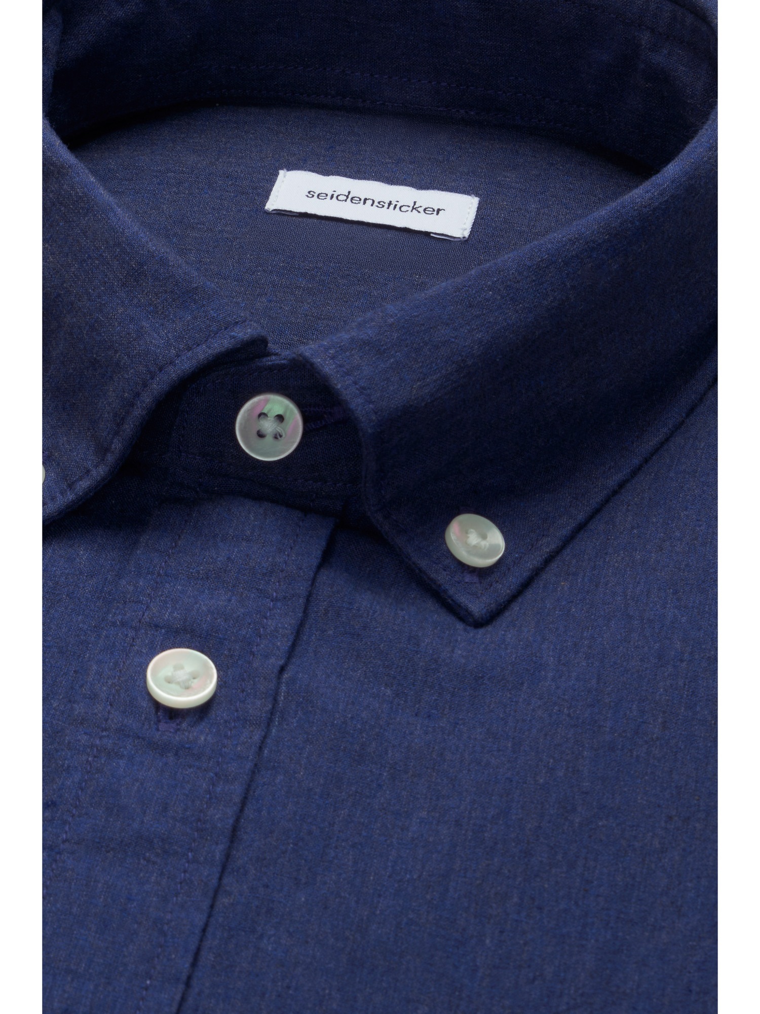 seidensticker Leinenhemd Regular 1/1 Button-Down-Kragen Uni