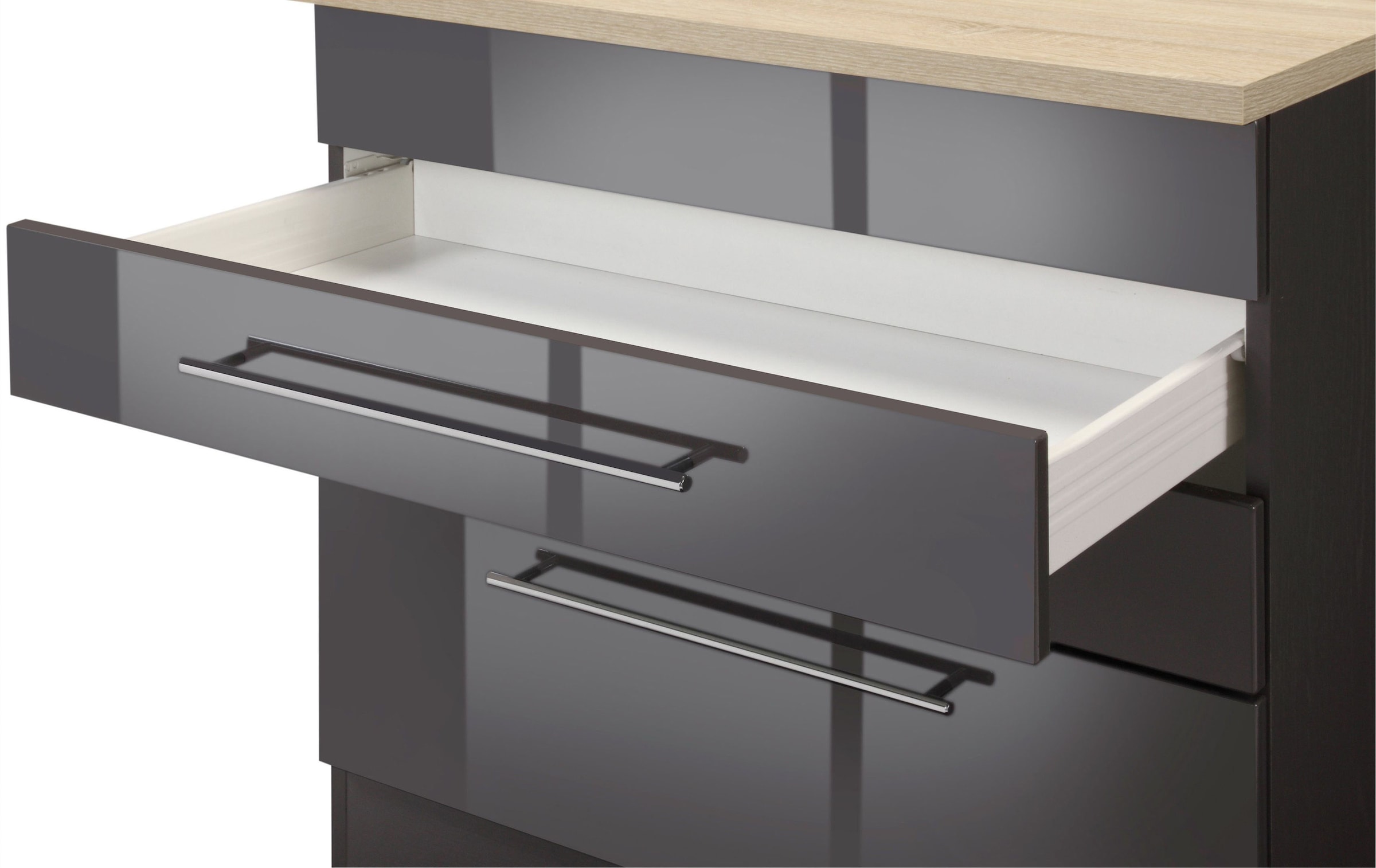 KOCHSTATION Winkelküche »KS-Wien« Stellbreite 220 x 250 cm, wahlweise mit E-Geräten