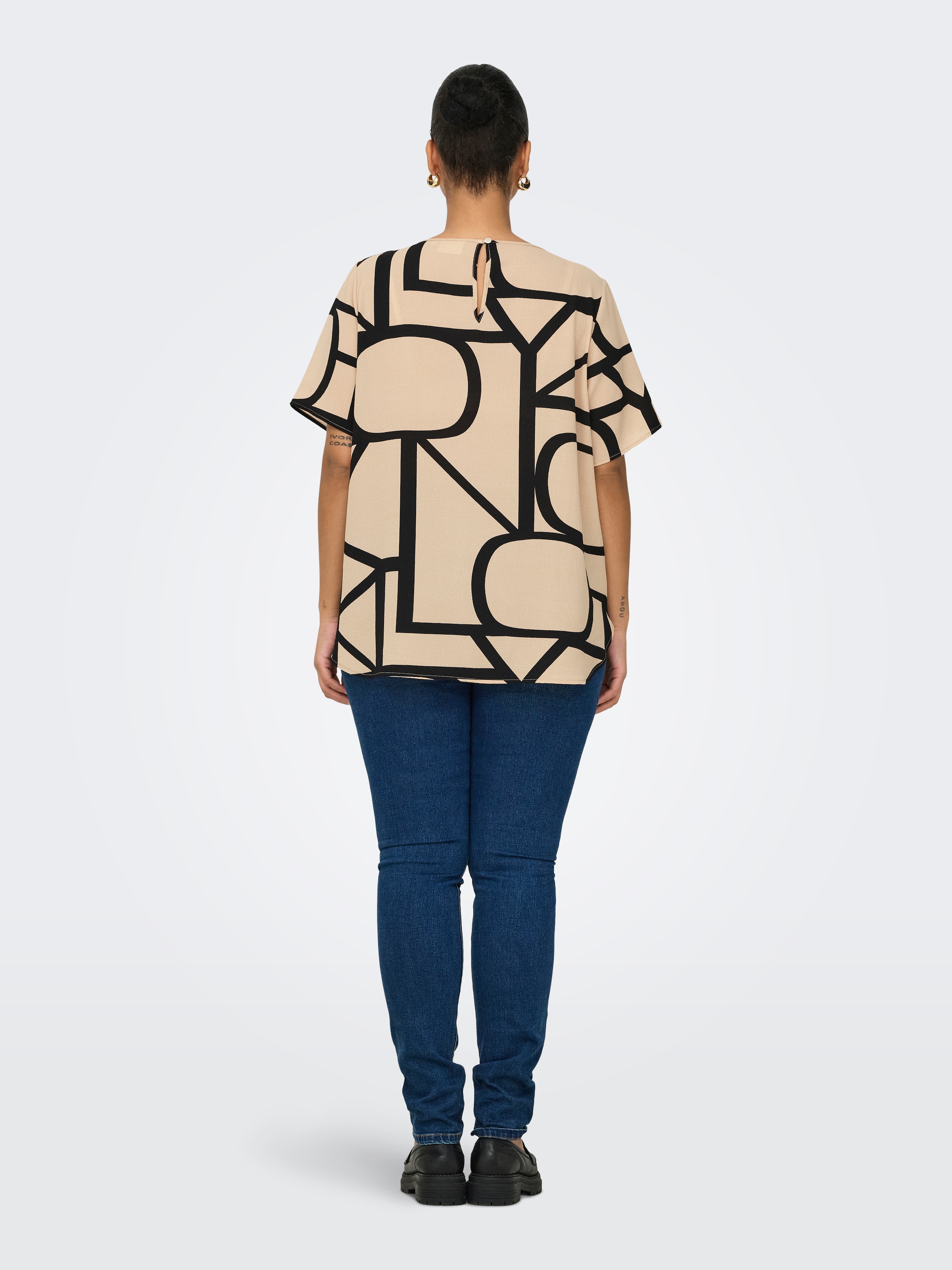 ONLY CARMAKOMA Shirtbluse »CARVICA SS TOP WVN NOOS«