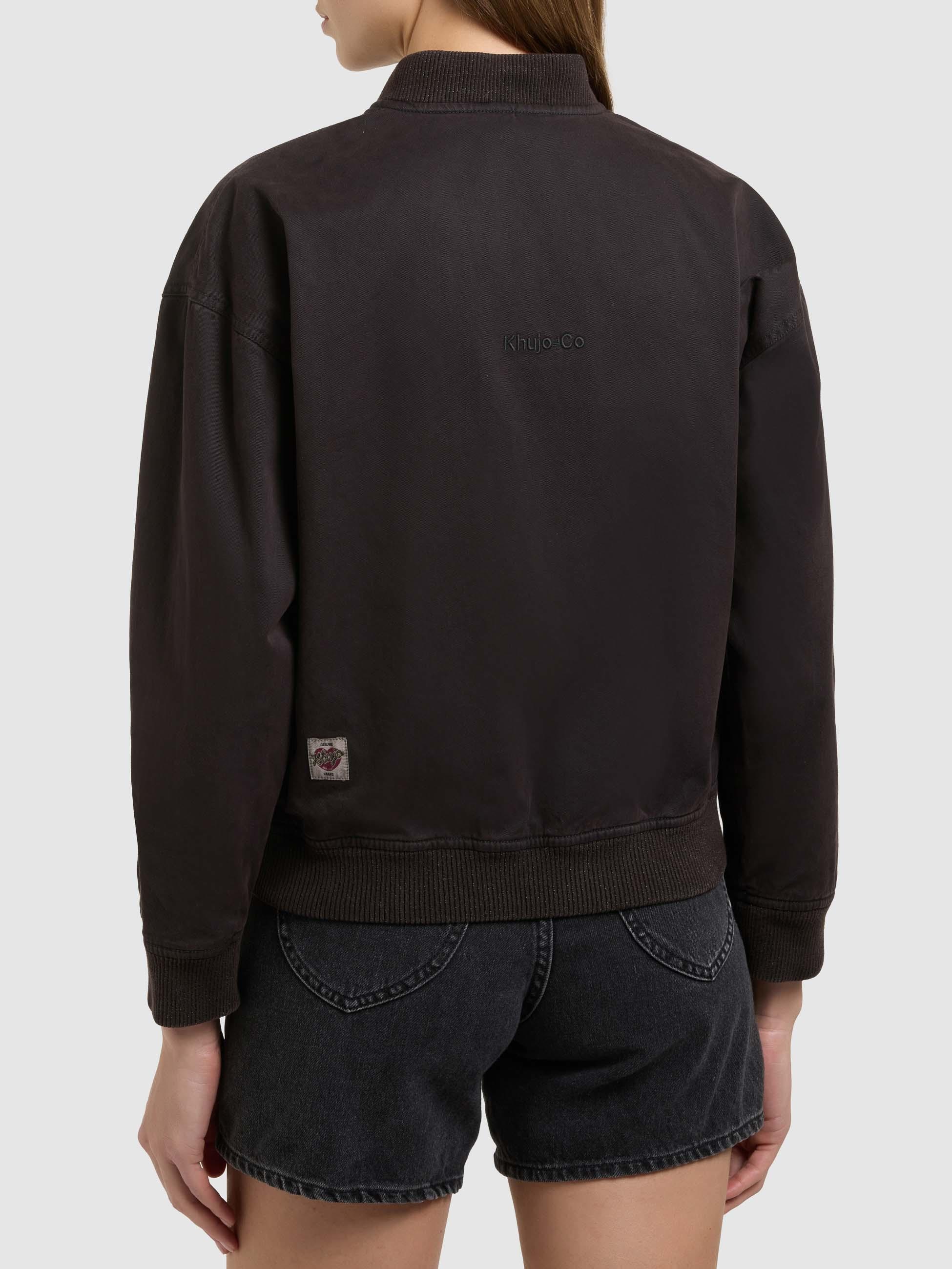 khujo Funktionsjacke »Funktionsjacke Inie« ohne Kapuze Übergangsjacke im Bomberjacken-Style