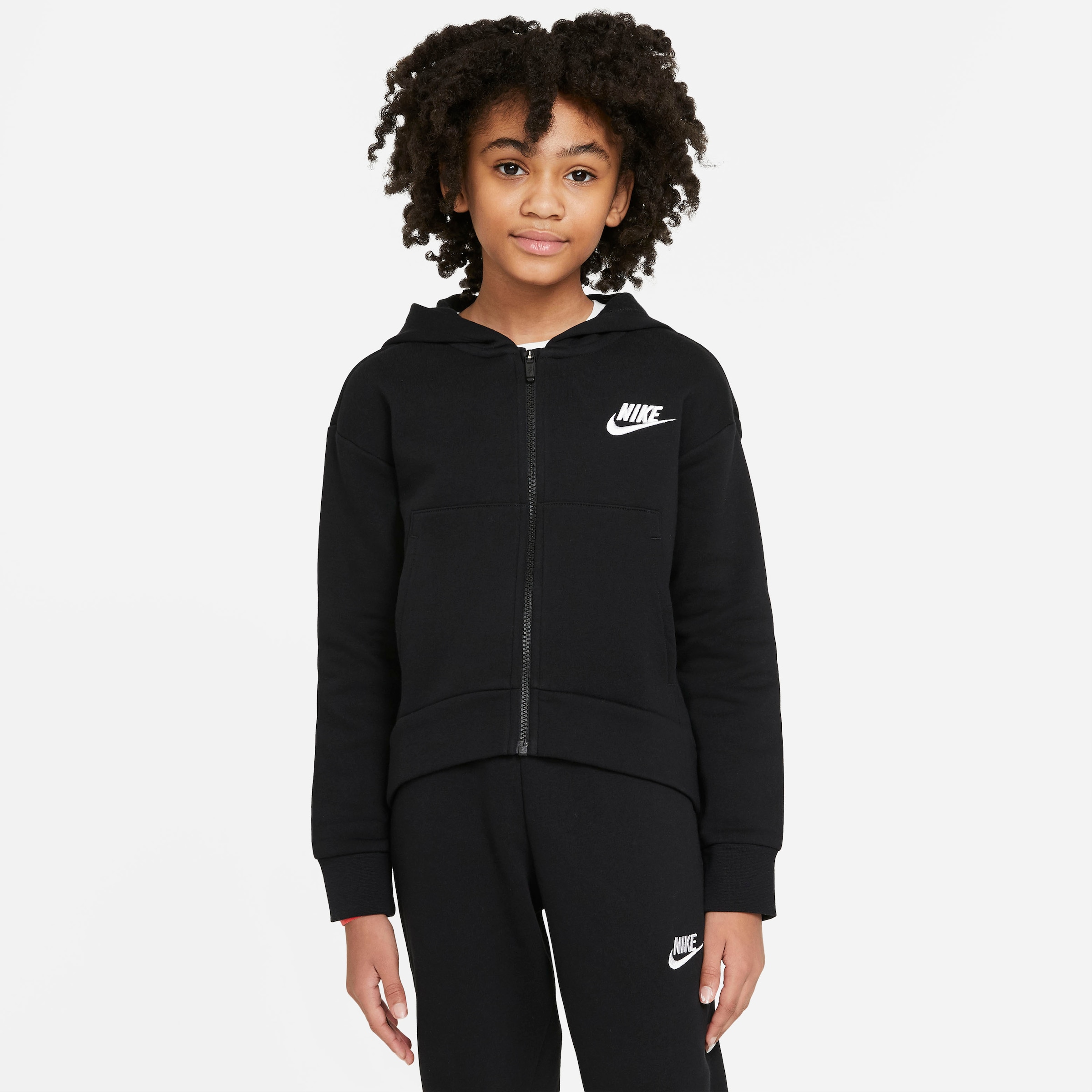 (Girls\') Hoodie« Fleece Shop Online OTTO Big Sportswear im Nike Kids\' Full-Zip Kapuzensweatjacke »Club