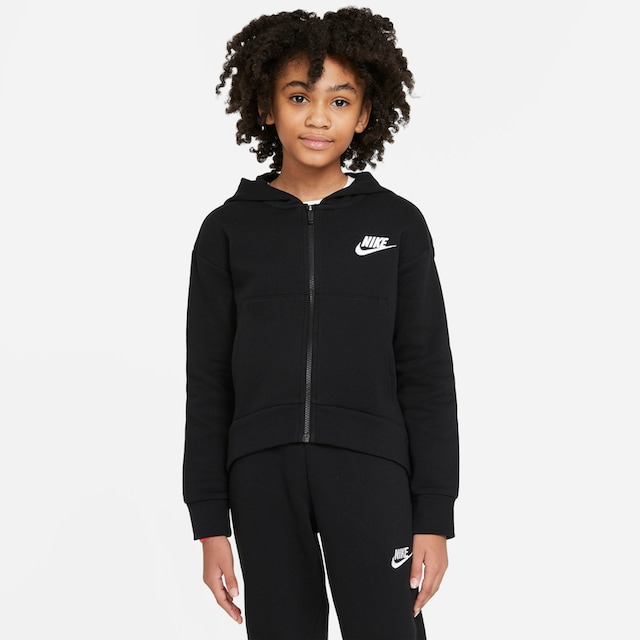 Nike Sportswear Kapuzensweatjacke »Club Fleece Big Kids\' (Girls\') Full-Zip  Hoodie« im OTTO Online Shop