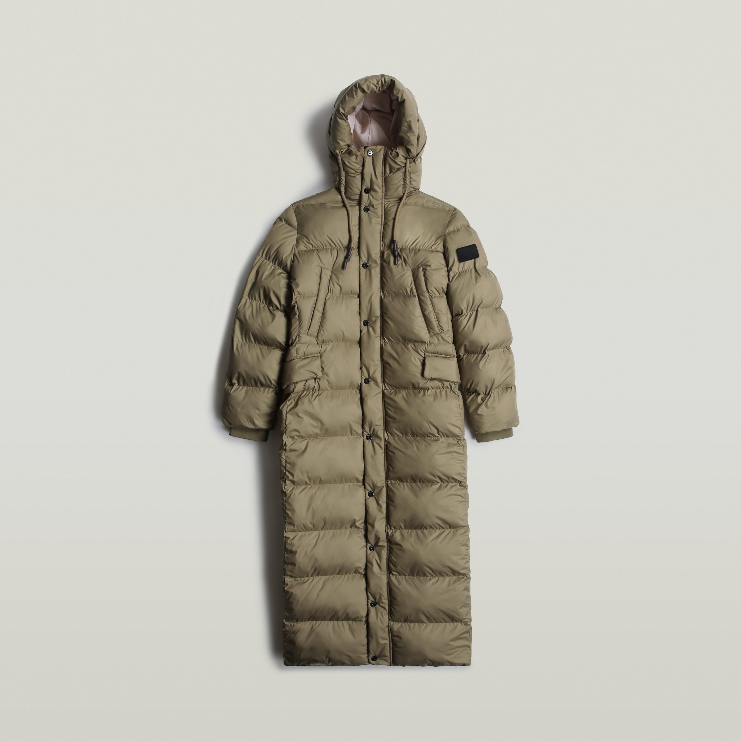G-STAR Steppjacke »Whistler Long Puffer«, mit Kapuze, mit zusätzlichem Kordelzug innen