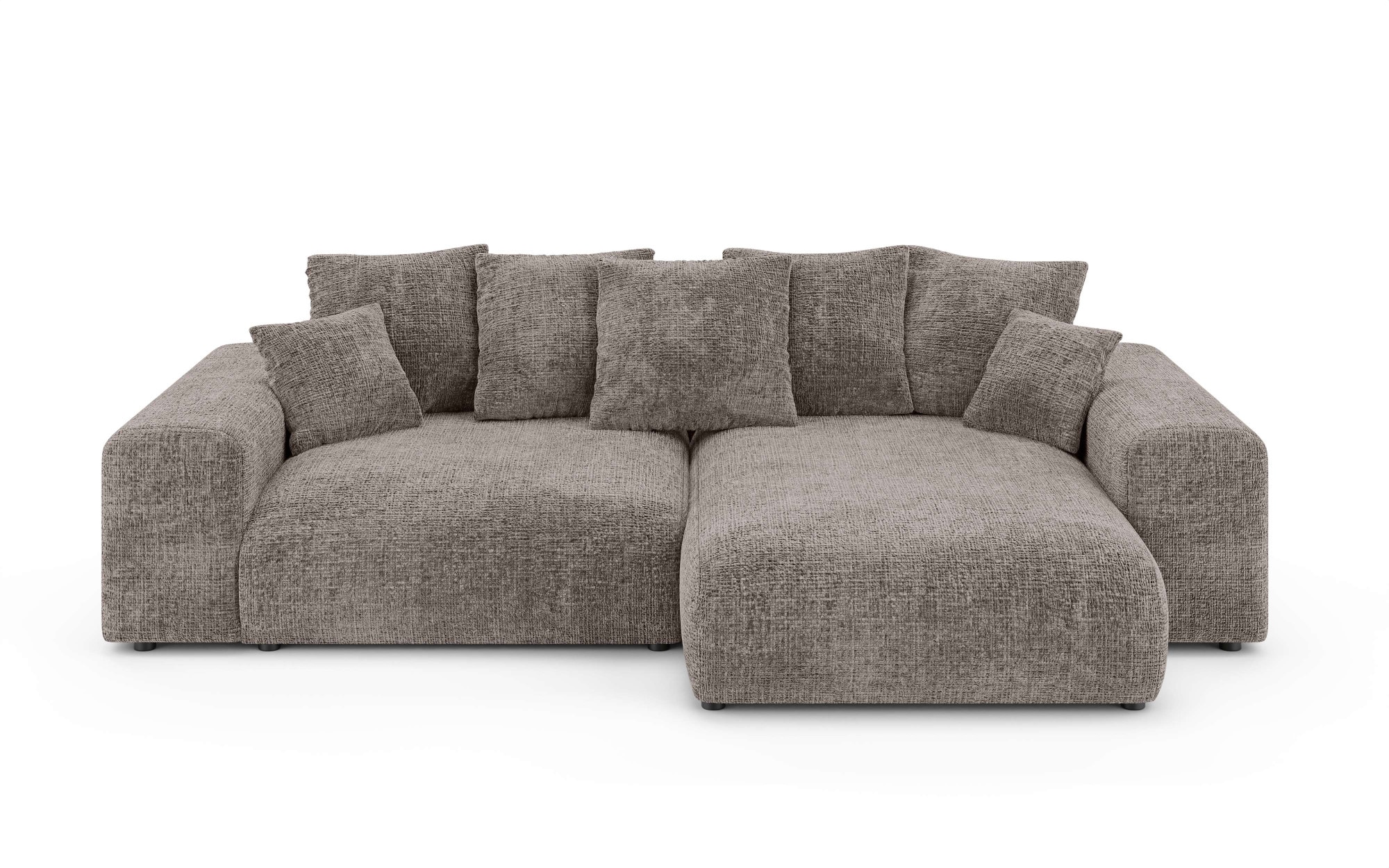Home affaire Ecksofa »LAKESIDE mit Bettfunktion und Bettkasten, B/T/H 257/166/84 cm«, L-Form, Recamiere beidseitig montierbar, mit Wellenunterfederung