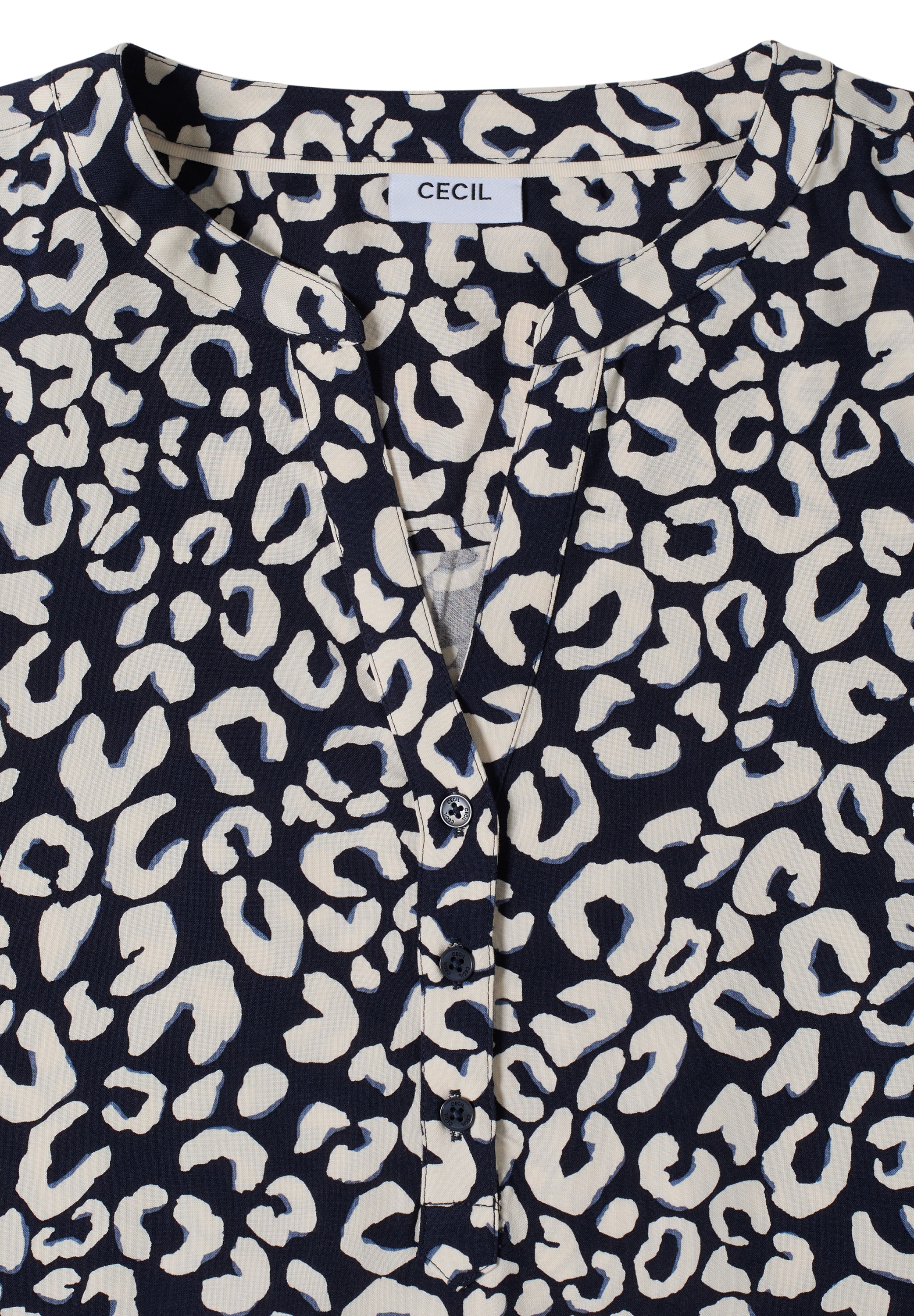 Cecil Druckbluse Sommerbluse mit Leo-Muster