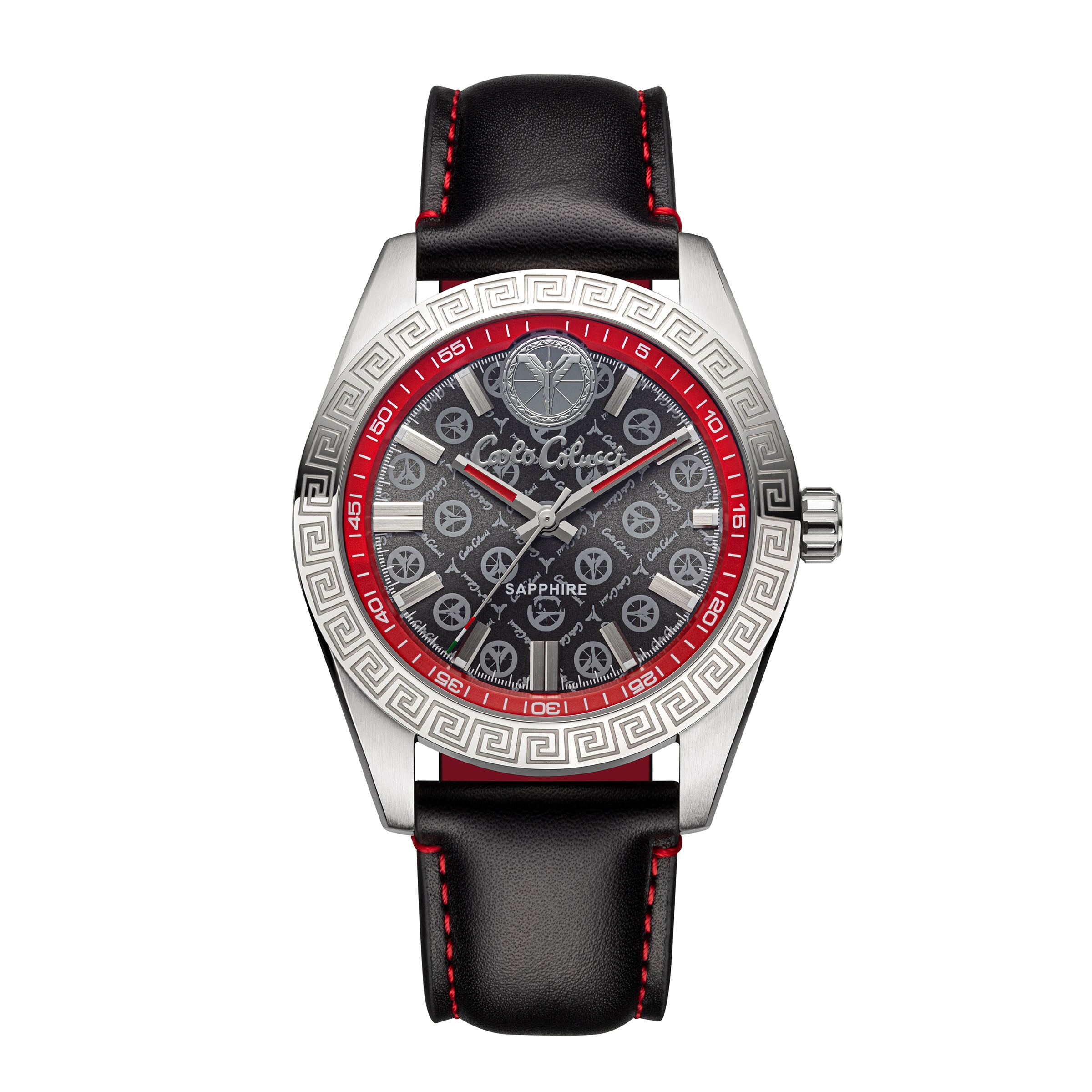 CARLO COLUCCI Quarzuhr Armbanduhr, Herrenuhr, Lederarmband, analog