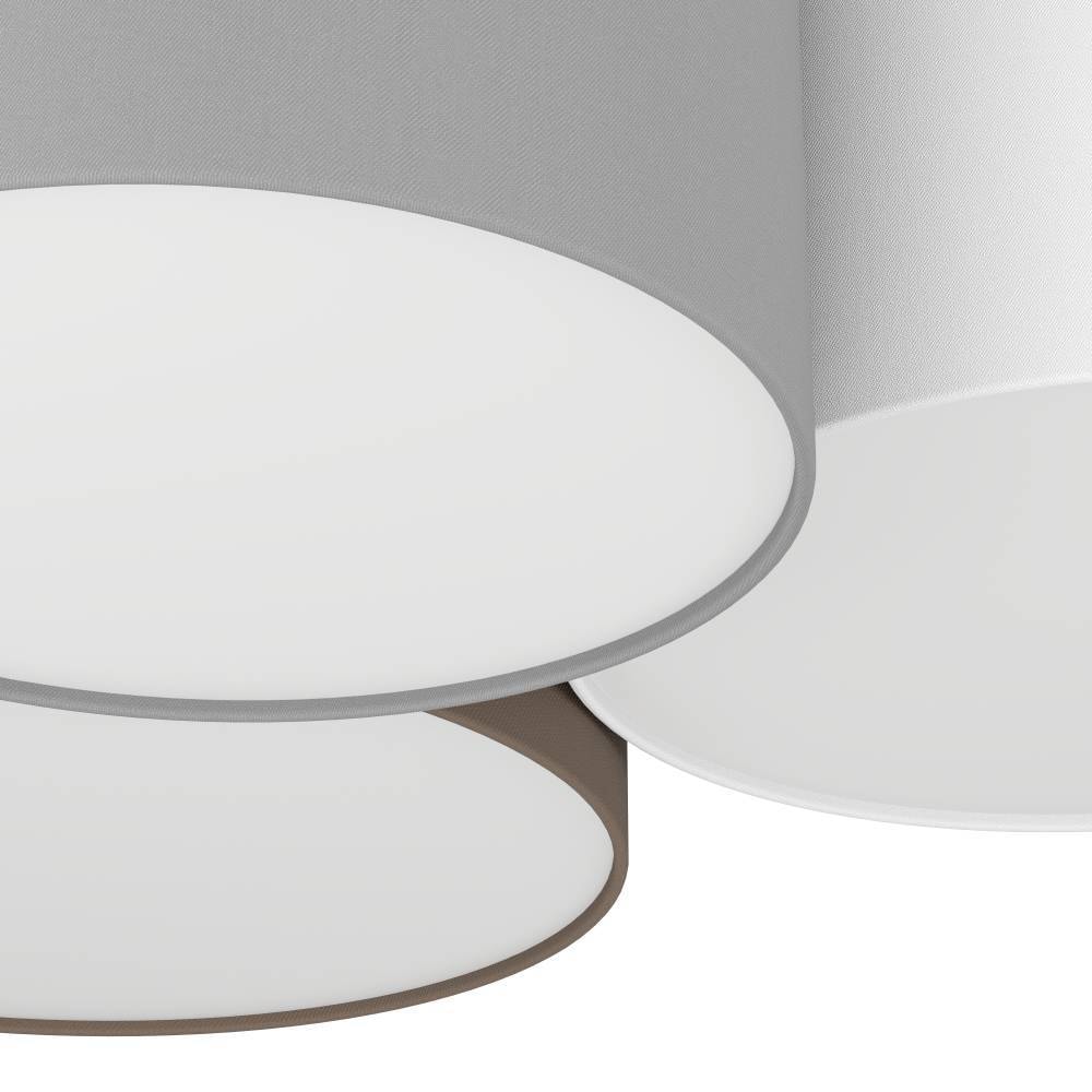 EGLO Deckenleuchte »PASTORE«, 3 flammig, Leuchtmittel E27 | Leuchtmittel wechselbar-ohne Leuchtmittel, Wohnzimmer, Esszimmer, Schlafzimmer, Textilschirme, 61x49,5x25,5cm
