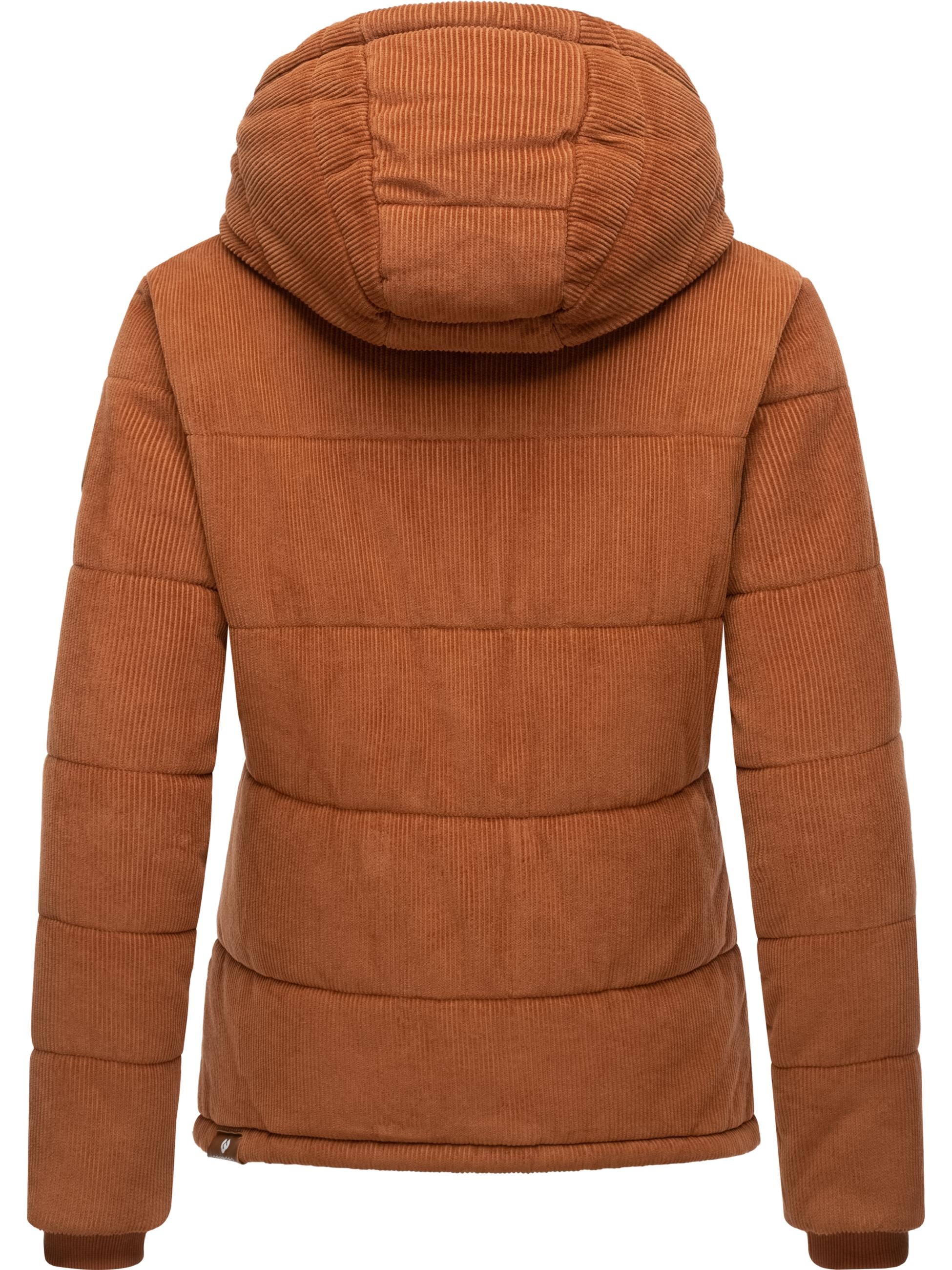 Ragwear Cordjacke »Winterjacke Wuggys«, mit Kapuze, Stylische Damen Kordjacke mit flauschigem Innenfutter