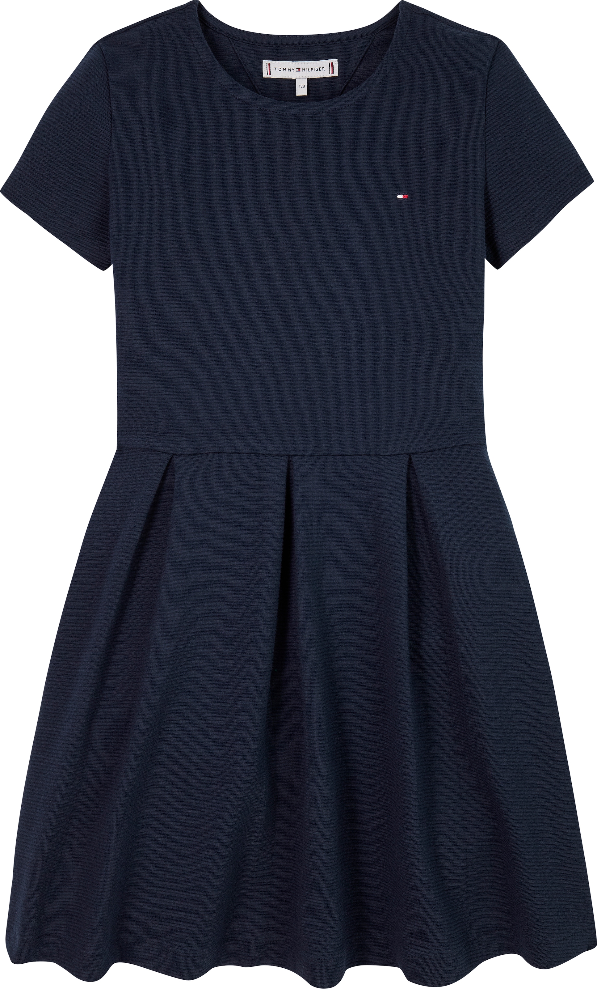 Tommy Hilfiger Skaterkleid »OTTOMAN SKATER DRESS SS«, mit Logostickerei