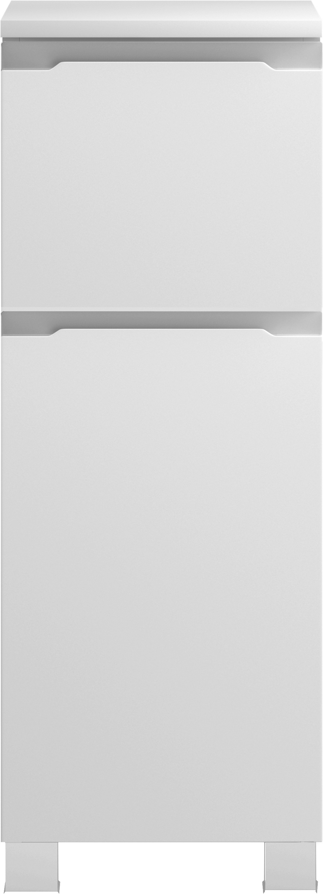 welltime Unterschrank »CABO, gedämpfte Scharniere, Softclose-Auszug« matt weiß, griffloses Design, reversibel