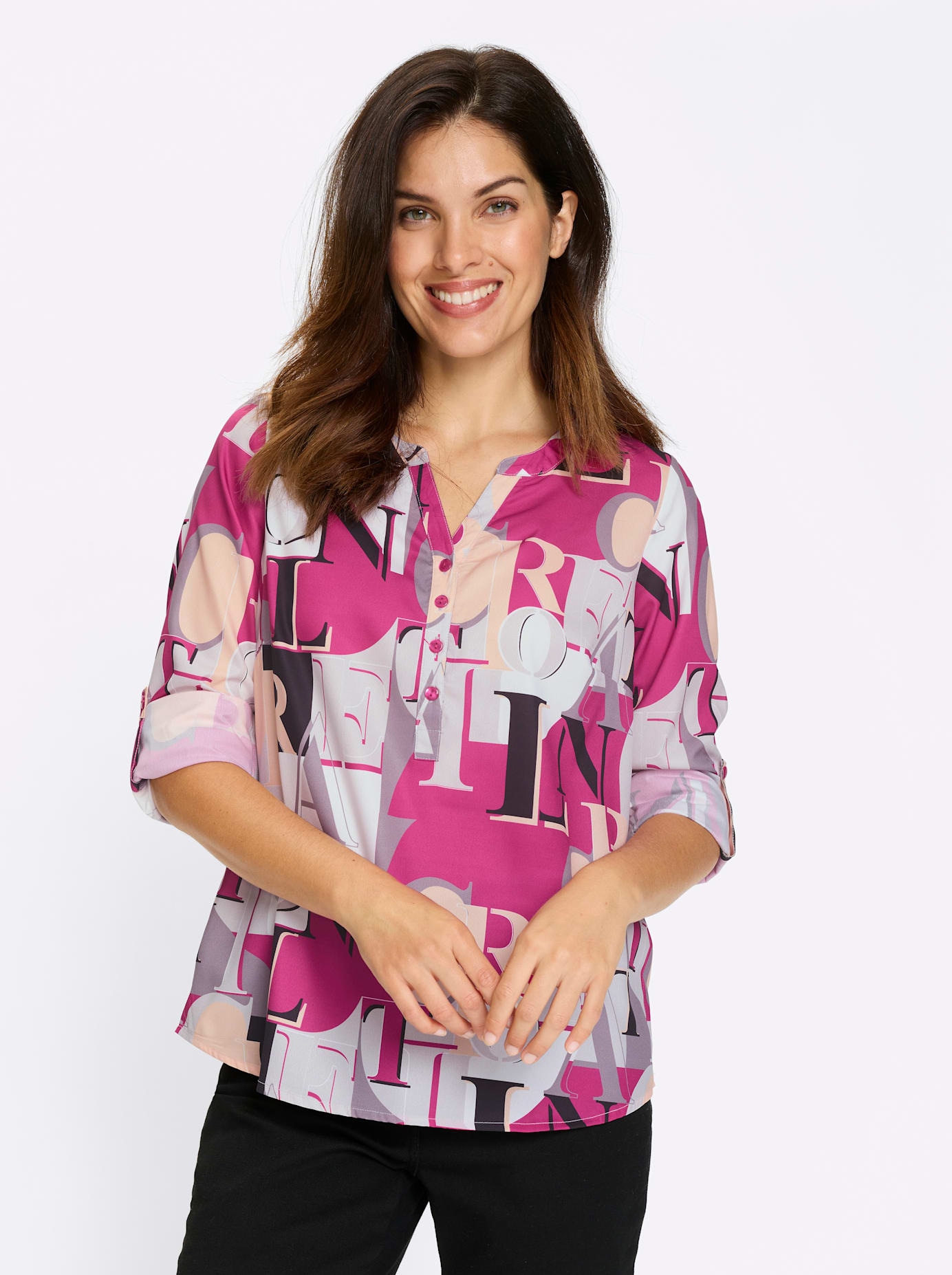 Classic Basics Langarmbluse